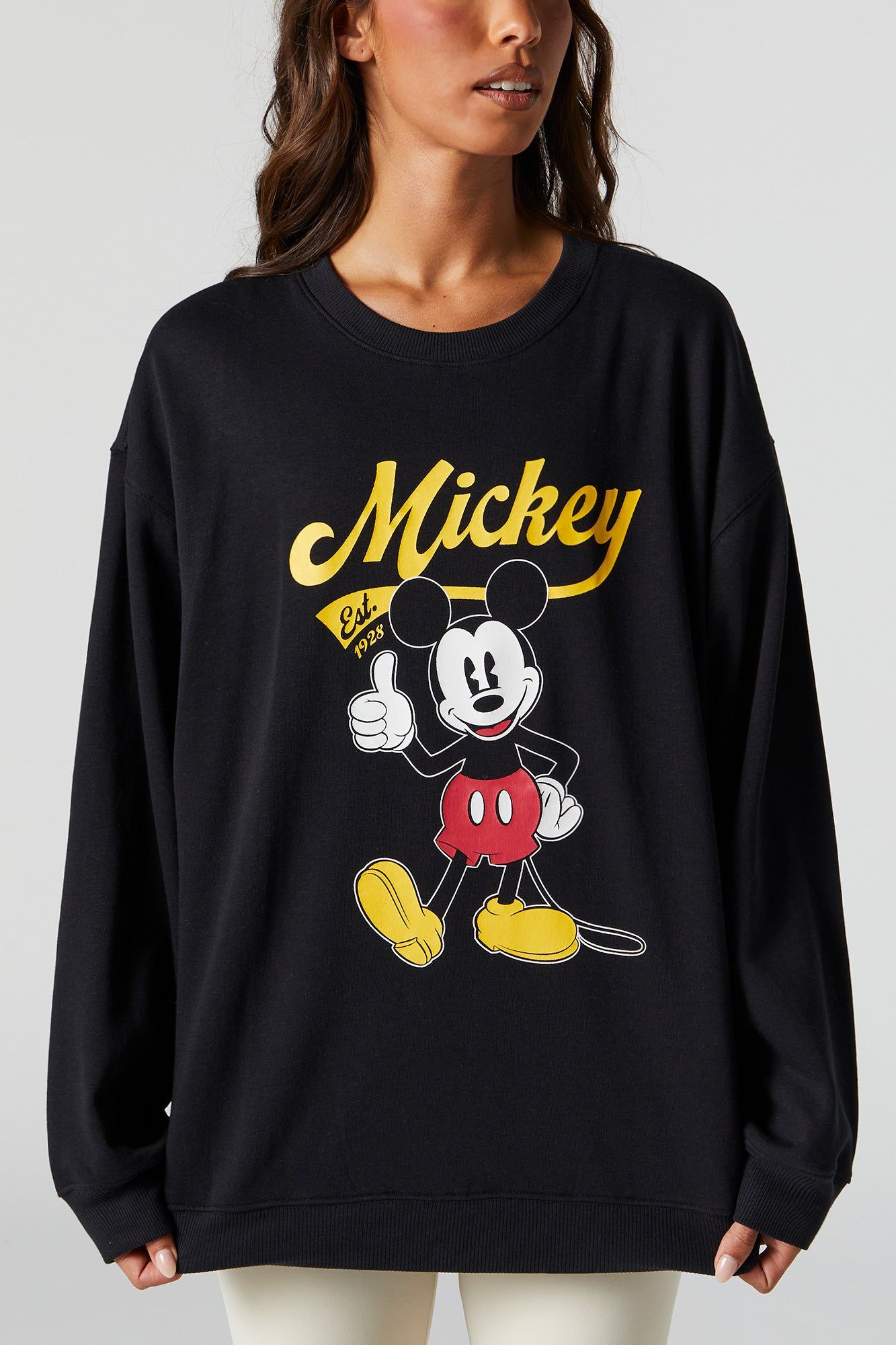 Mickey Graphic Boyfriend Sweatshirt sold by Charlotte Russe product image thumbnail 2