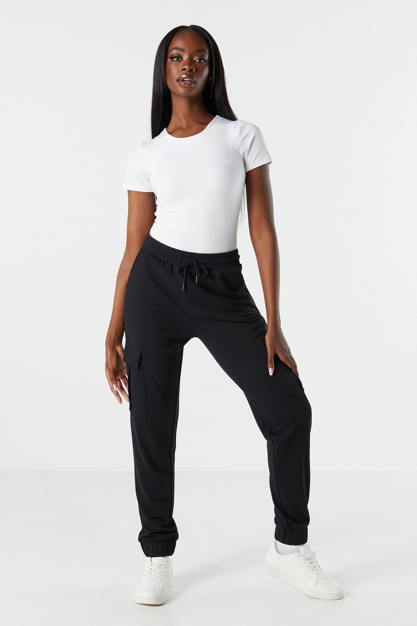Crepe Cargo Jogger sold by Charlotte Russe product image thumbnail 4