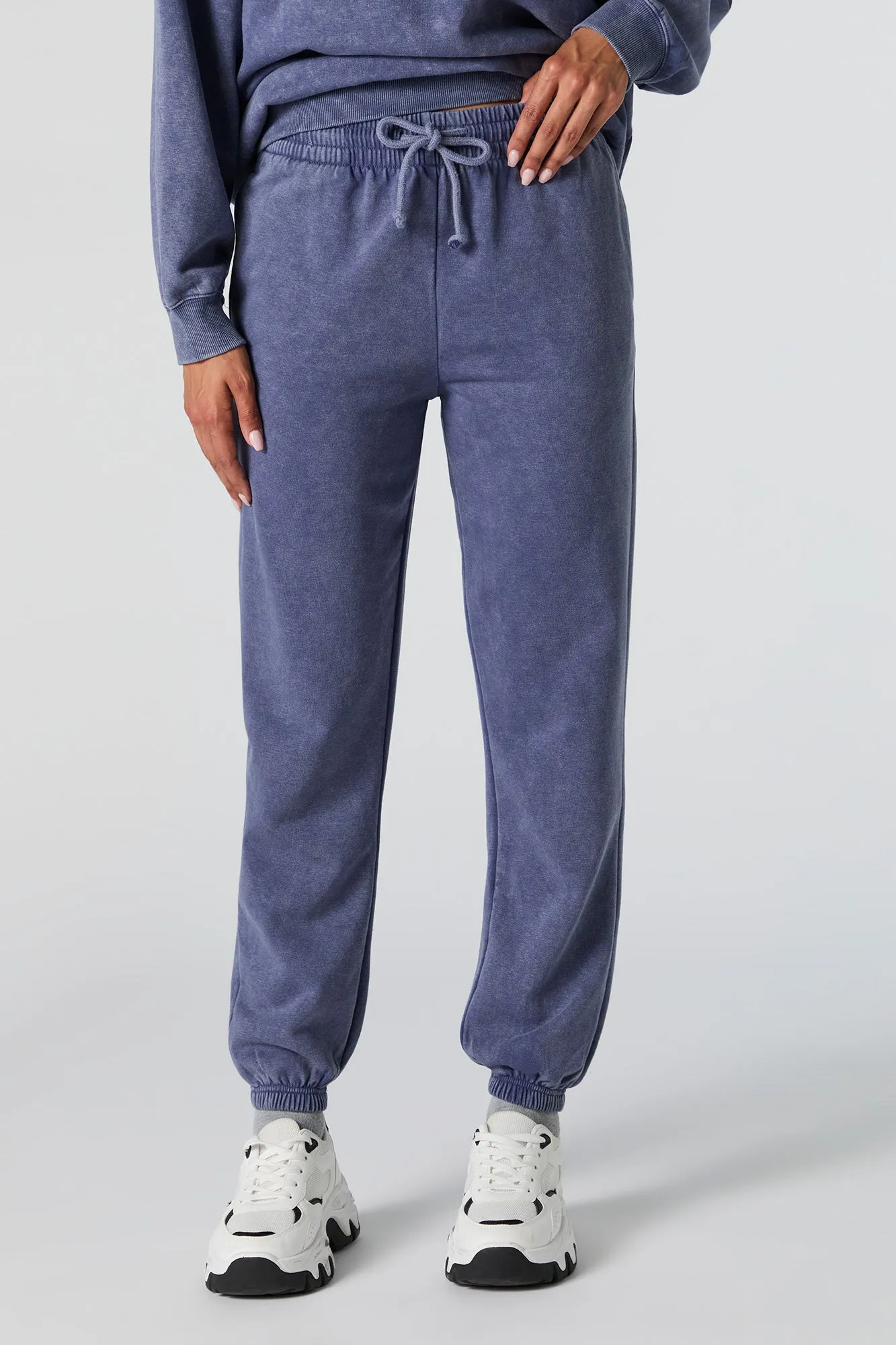 Washed Fleece Jogger sold by Charlotte Russe product image thumbnail 2