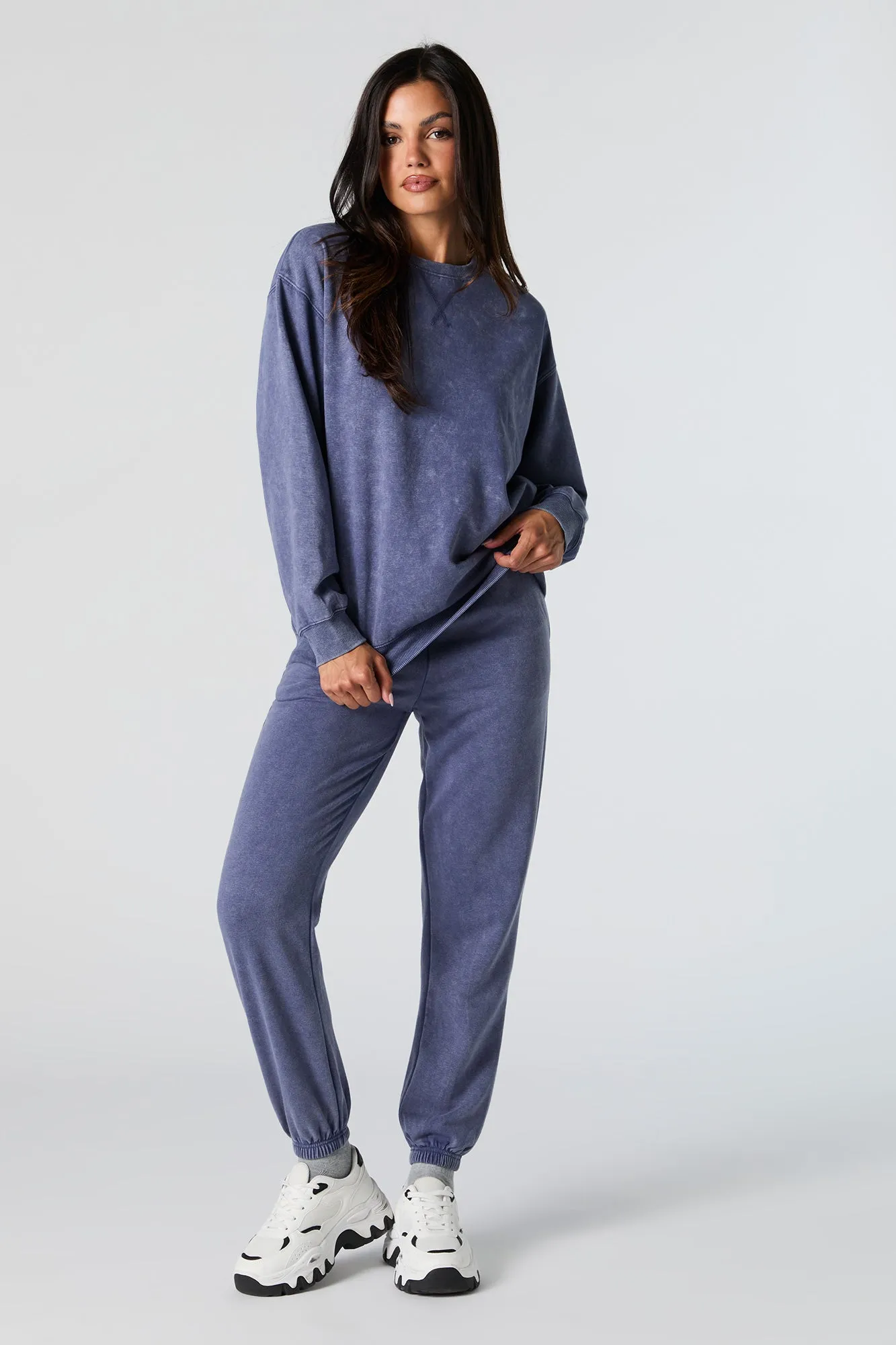 Washed Fleece Jogger sold by Charlotte Russe product image thumbnail 4