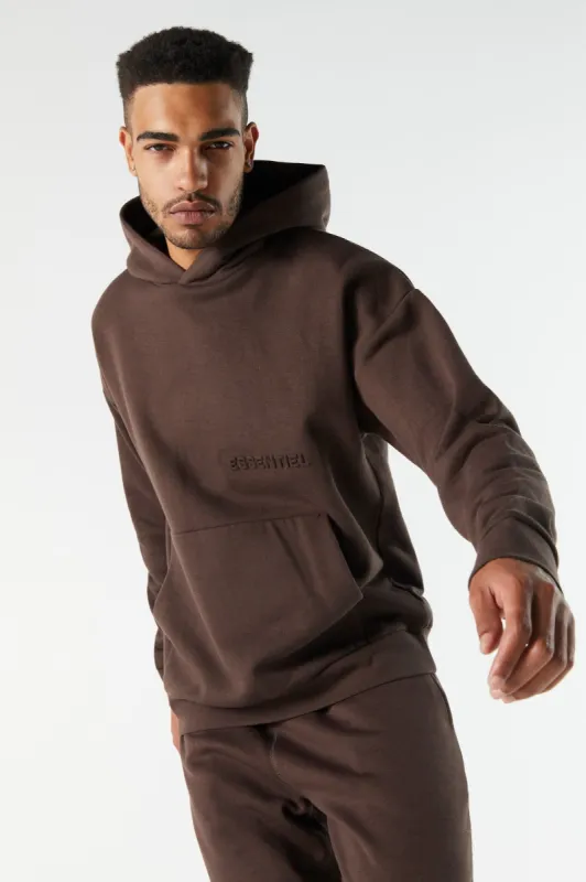 Essential Embossed Fleece Hoodie sold by Charlotte Russe