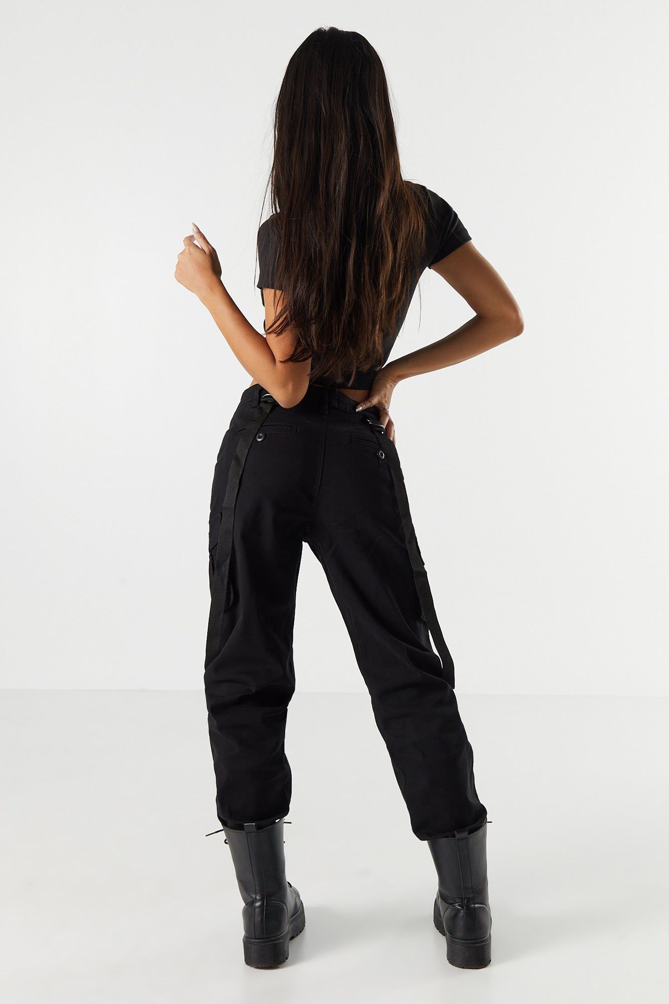 Jogger cargo polyvalent sold by Charlotte Russe product image thumbnail 4