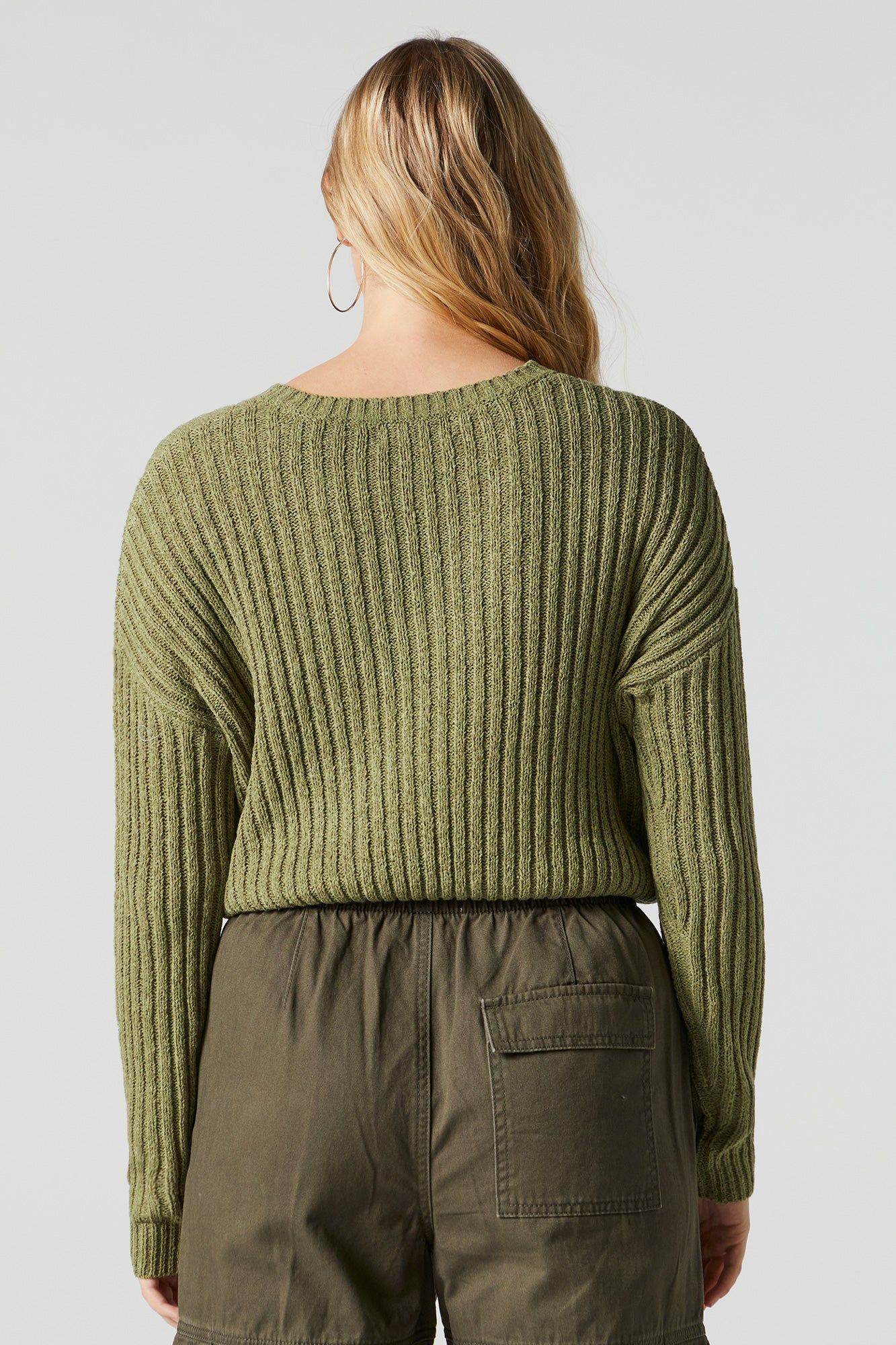 Ribbed Knit Sweater sold by Charlotte Russe product image thumbnail 2