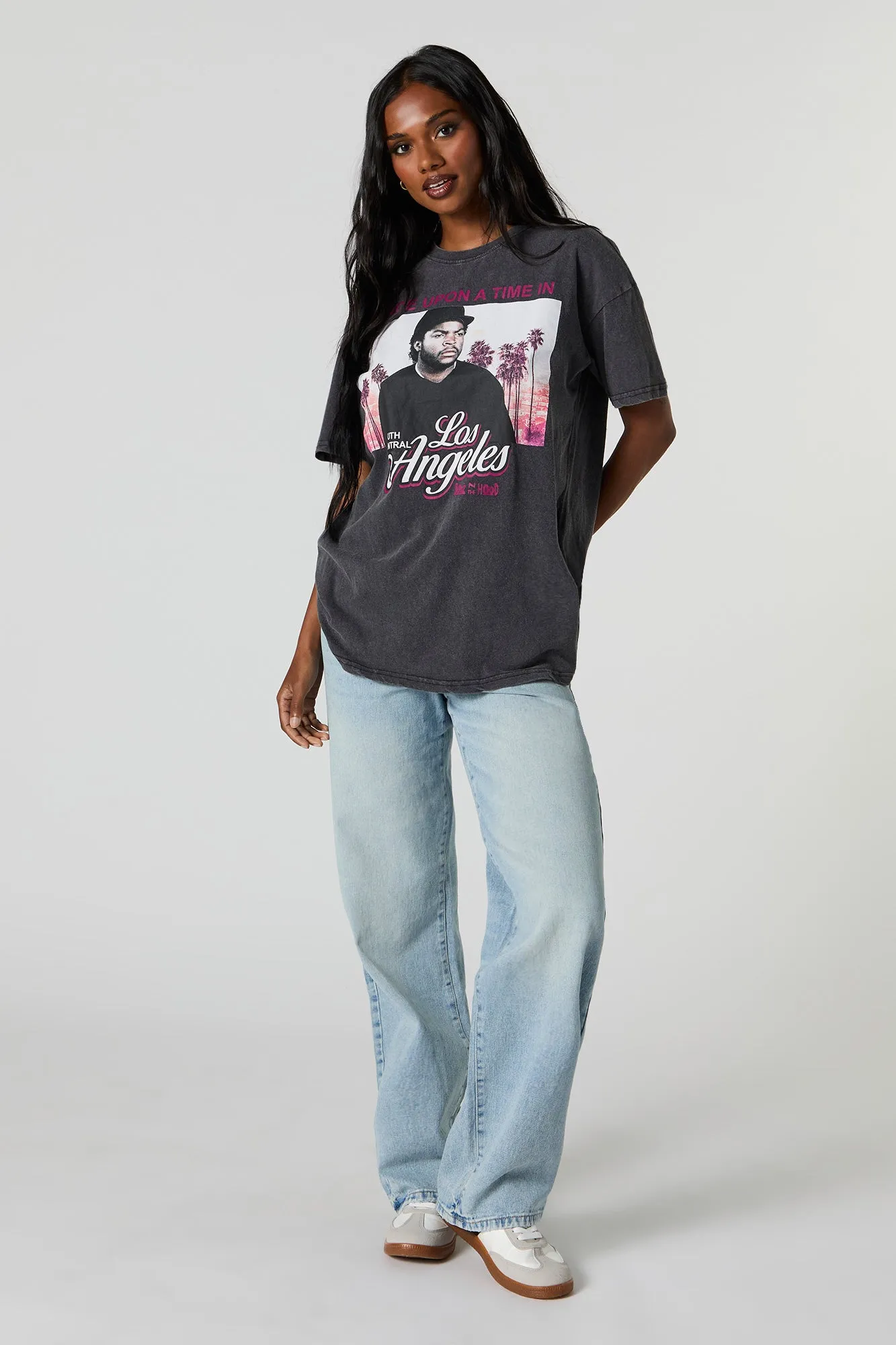 Los Angeles Ice Cube Graphic Boyfriend T-Shirt sold by Charlotte Russe product image thumbnail 3