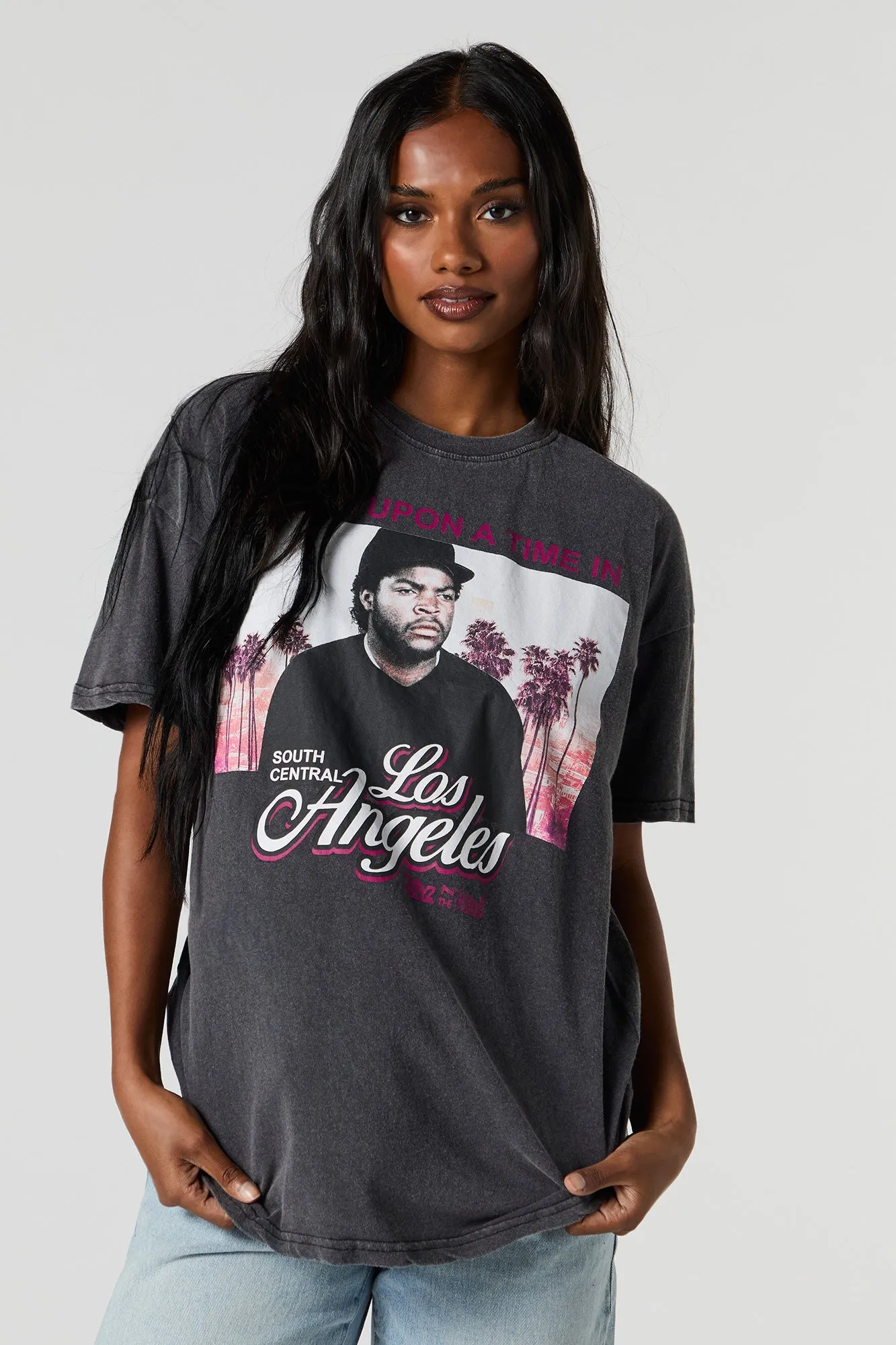 Los Angeles Ice Cube Graphic Boyfriend T-Shirt sold by Charlotte Russe