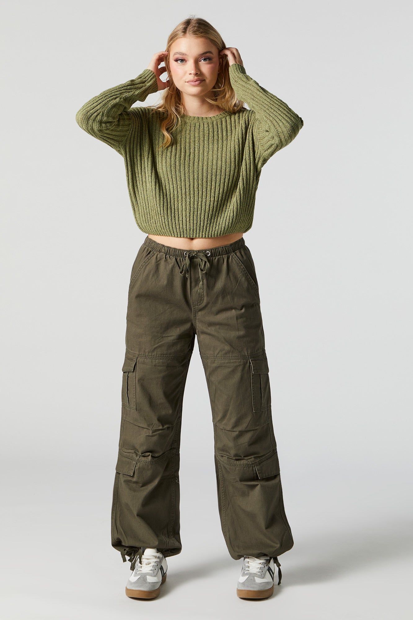 Ribbed Knit Sweater sold by Charlotte Russe product image thumbnail 3