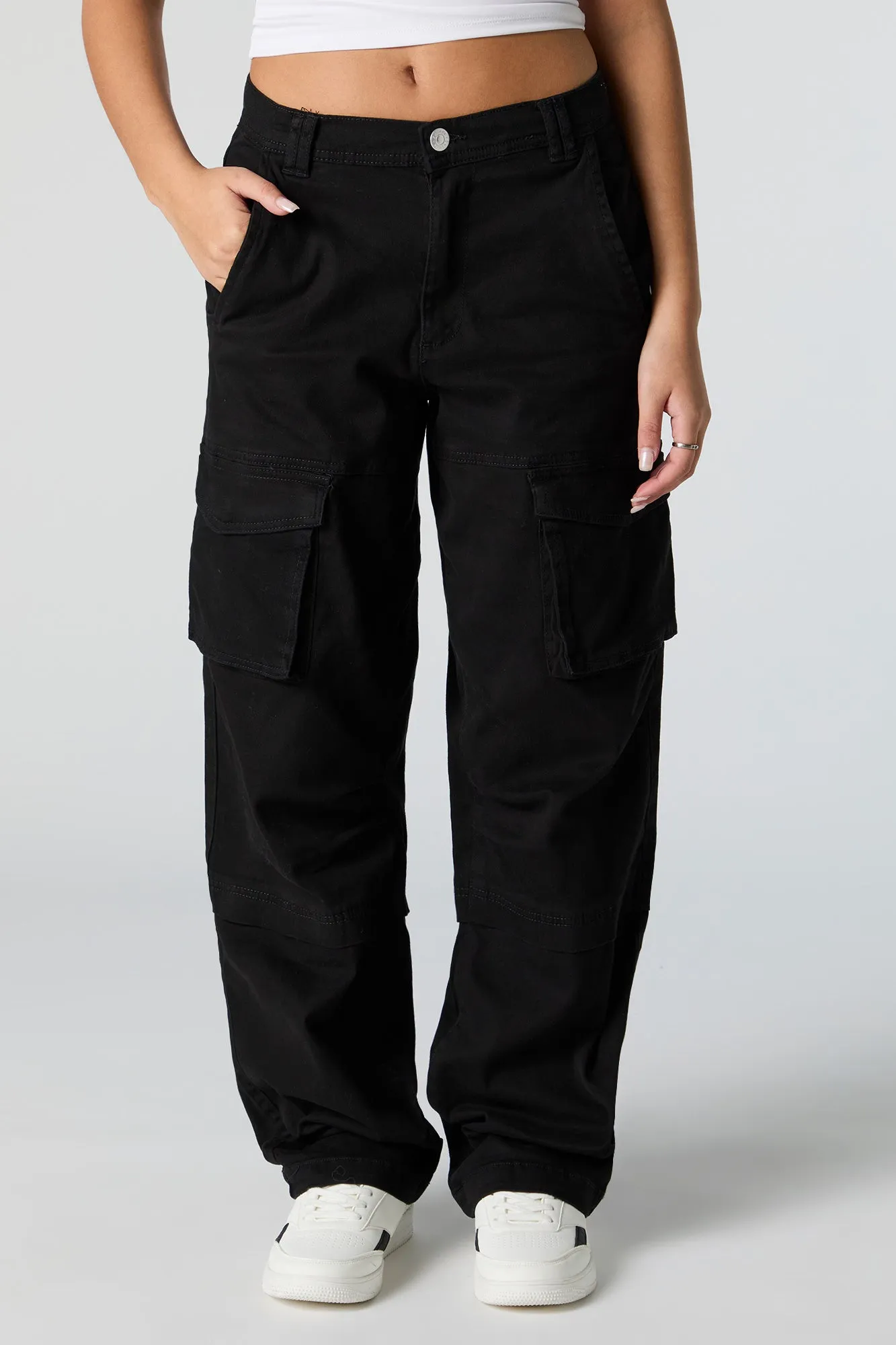 Straight Leg Cargo Pant sold by Charlotte Russe product image thumbnail 5