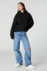 Solid Fleece Varsity Hoodie sold by Charlotte Russe