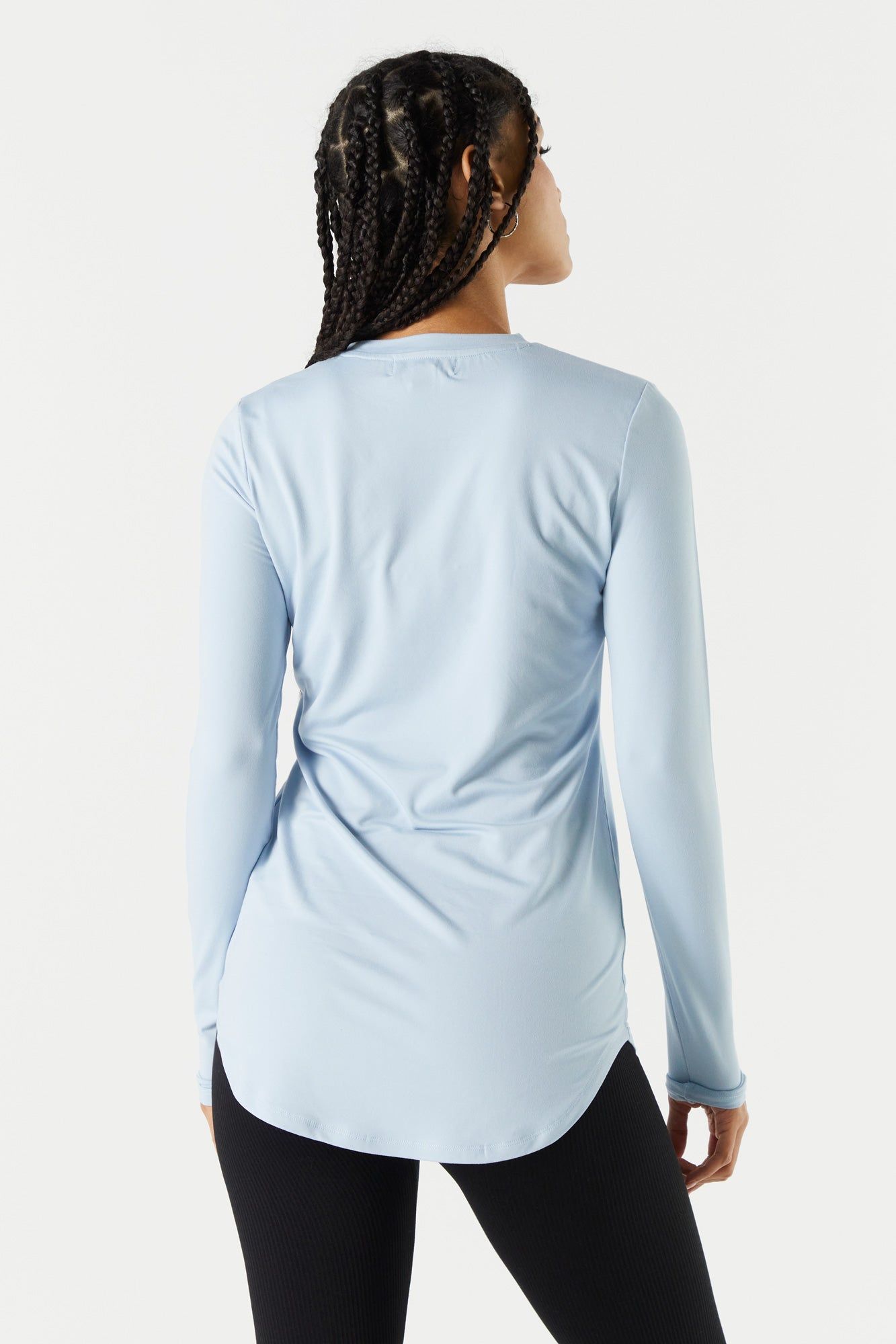 Ribbed Henley Long Top sold by Charlotte Russe product image thumbnail 2