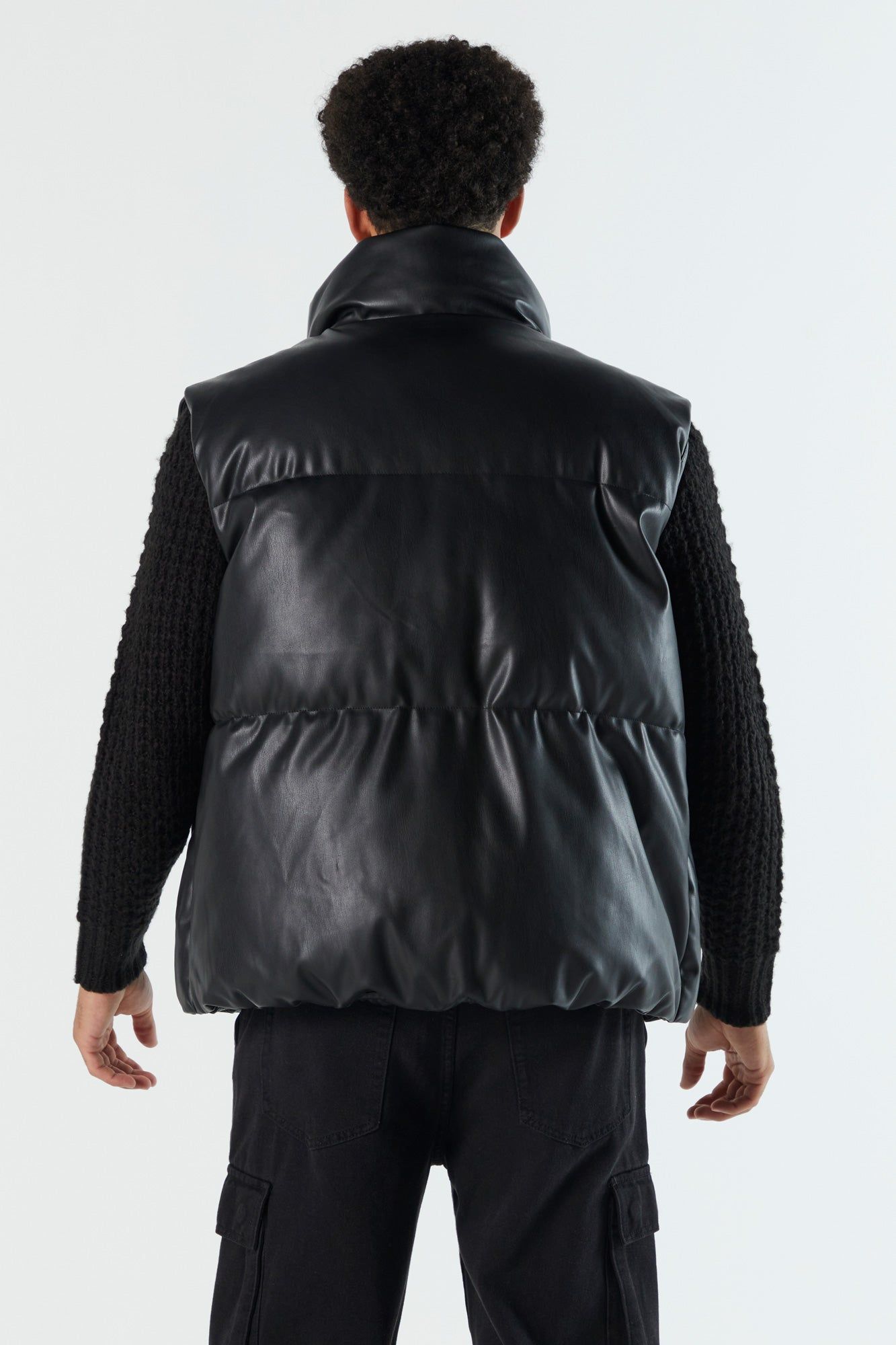 Faux Leather Puffer Vest sold by Charlotte Russe product image thumbnail 3