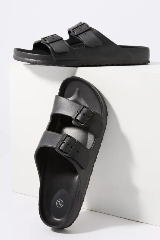 Double Buckle Sandal sold by Charlotte Russe