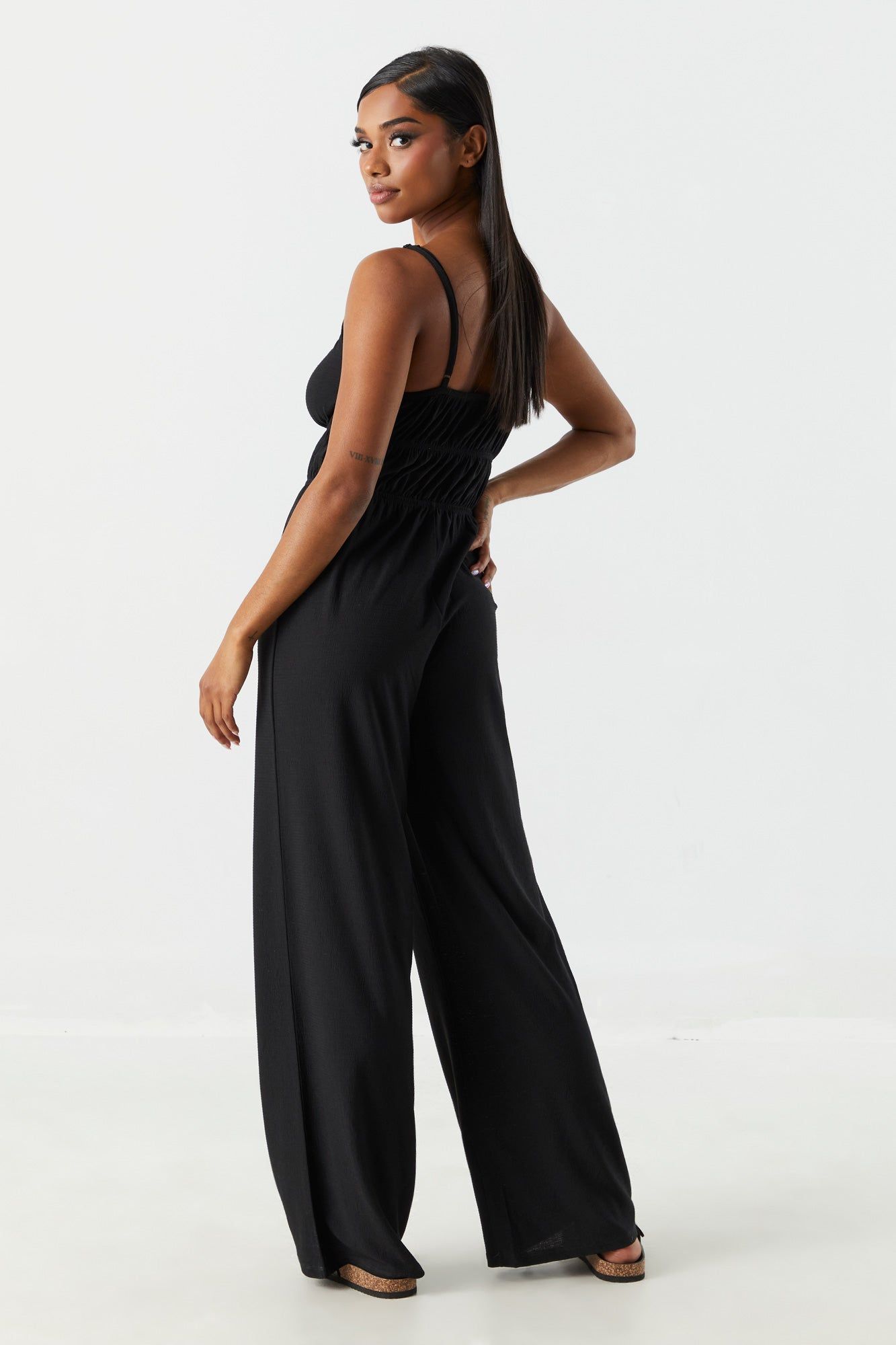 Elastic Waist Jumpsuit sold by Charlotte Russe product image thumbnail 2
