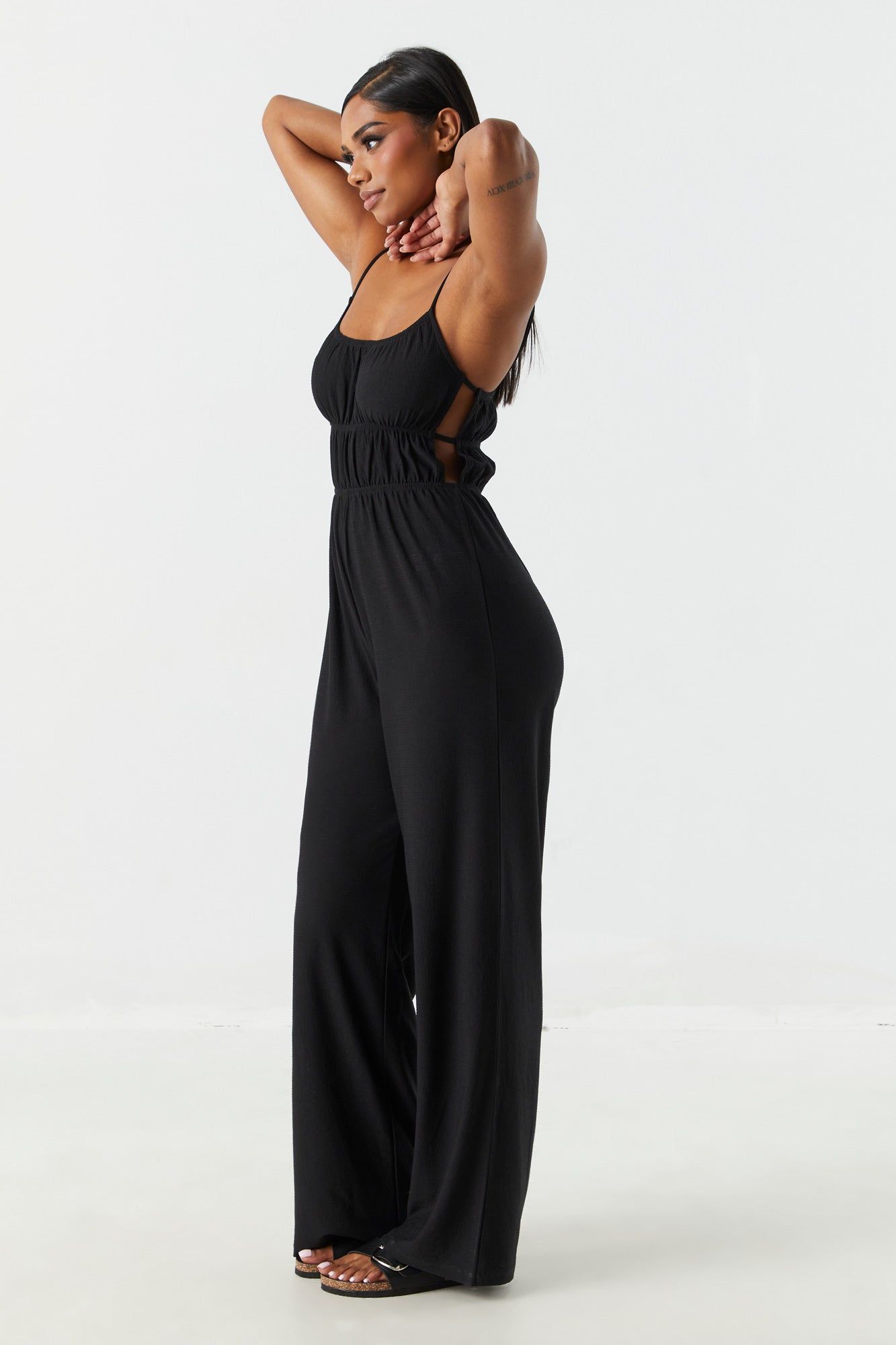 Elastic Waist Jumpsuit sold by Charlotte Russe product image thumbnail 3