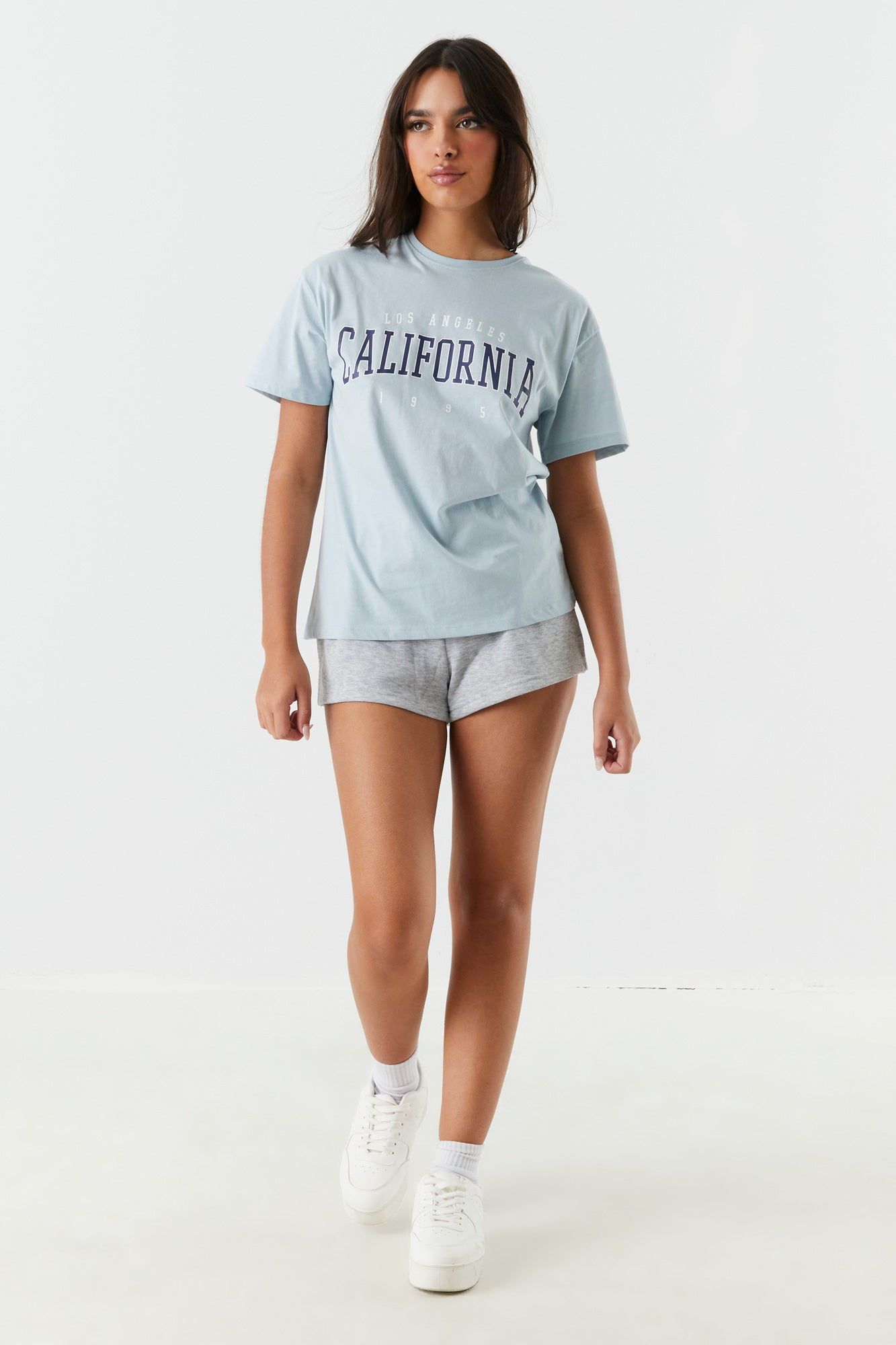 California 1995 Graphic Boyfriend T-Shirt sold by Charlotte Russe product image thumbnail 3