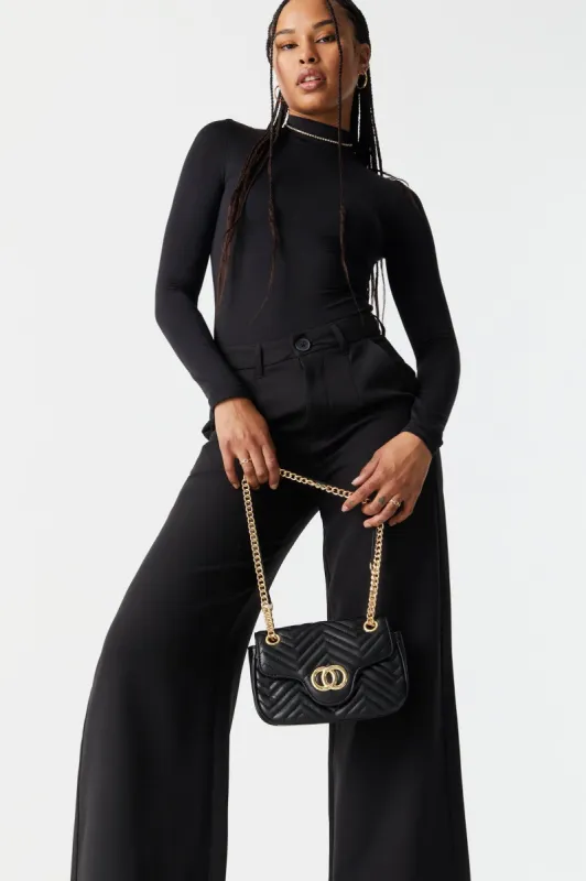 Double Circle Buckle Cross Body Bag sold by Charlotte Russe