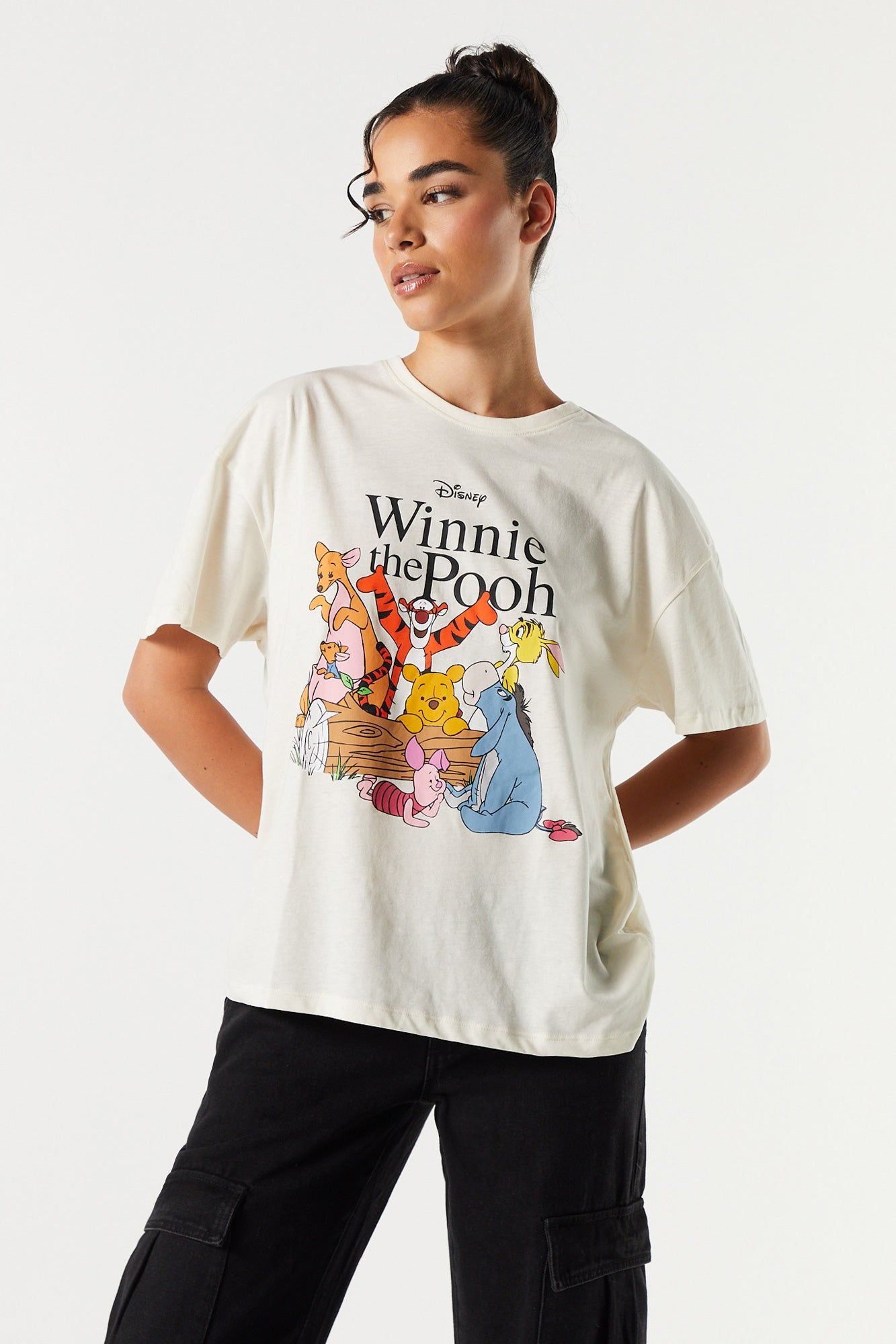 Winnie the Pooh Graphic Boyfriend T-Shirt sold by Charlotte Russe