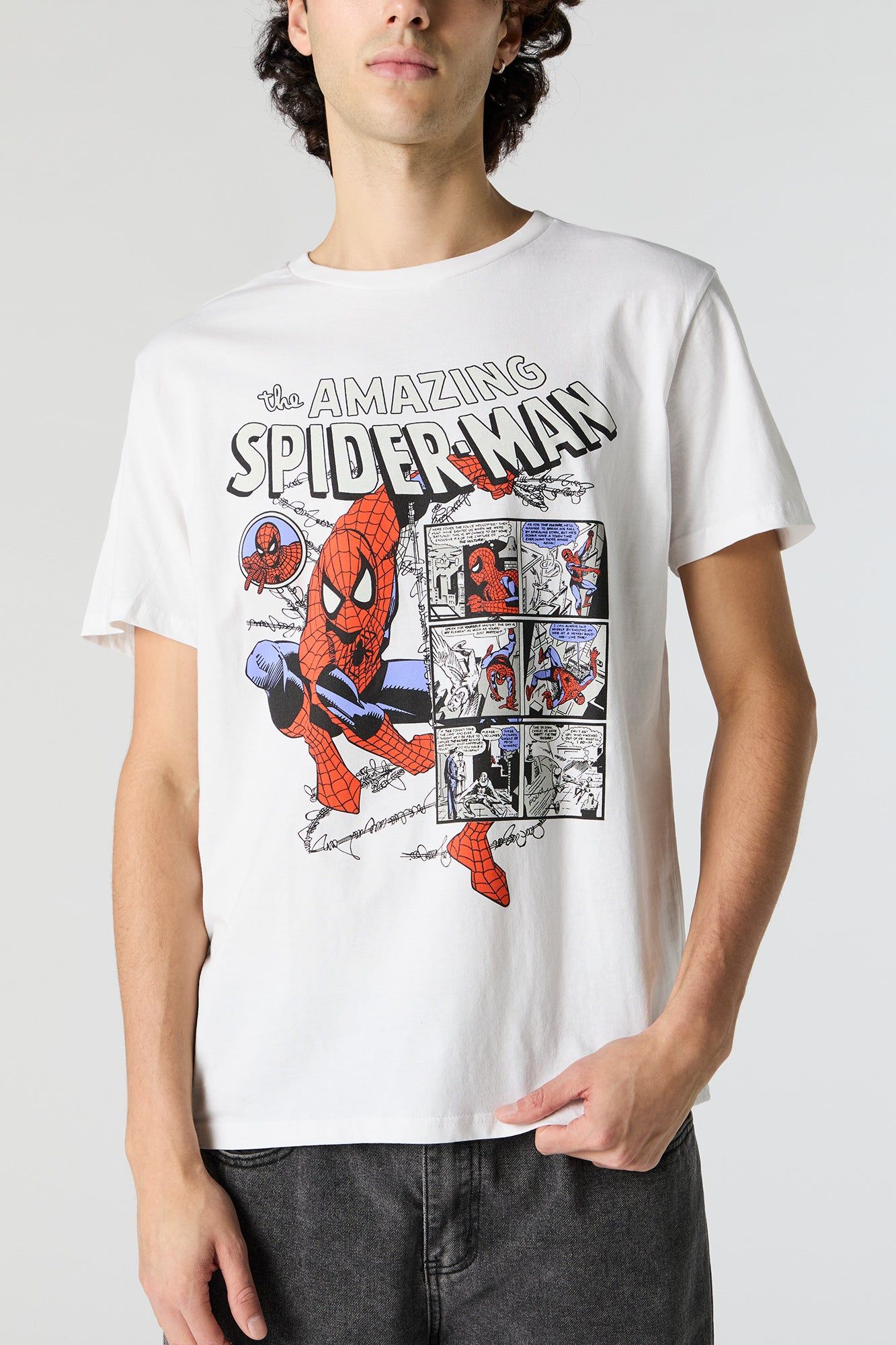 The Amazing Spider Man Graphic T-Shirt sold by Charlotte Russe