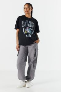 Hello Kitty Friends Graphic Boyfriend T-Shirt sold by Charlotte Russe