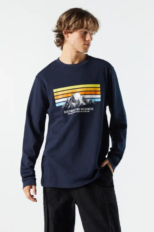 Greatness Graphic Thermal Long Sleeve Top made by Charlotte Russe