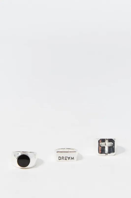 Cross Chunky Ring Set (3 Pack) sold by Charlotte Russe