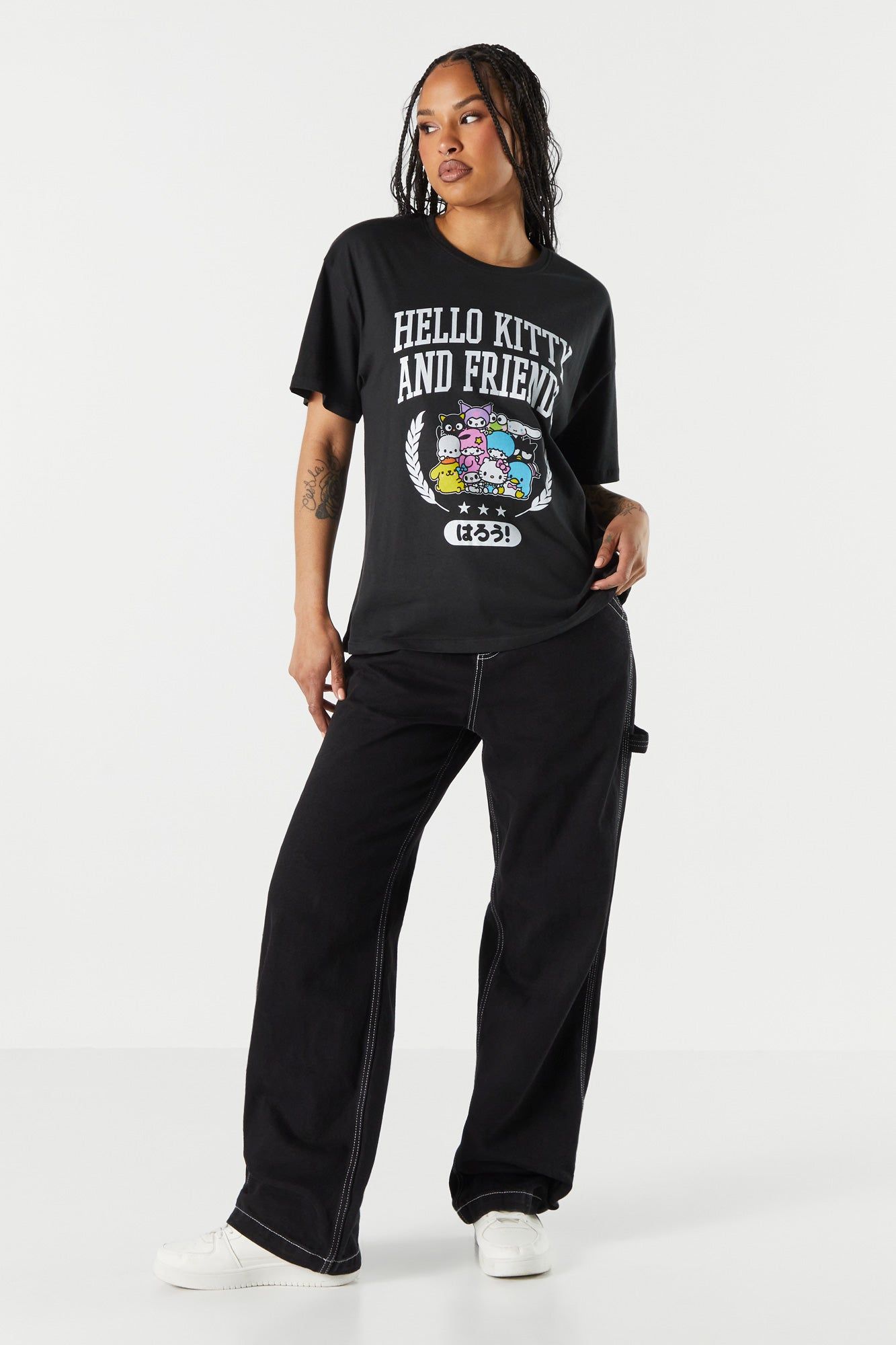 Hello Kitty and Friends Graphic Boyfriend T-Shirt sold by Charlotte Russe product image thumbnail 3