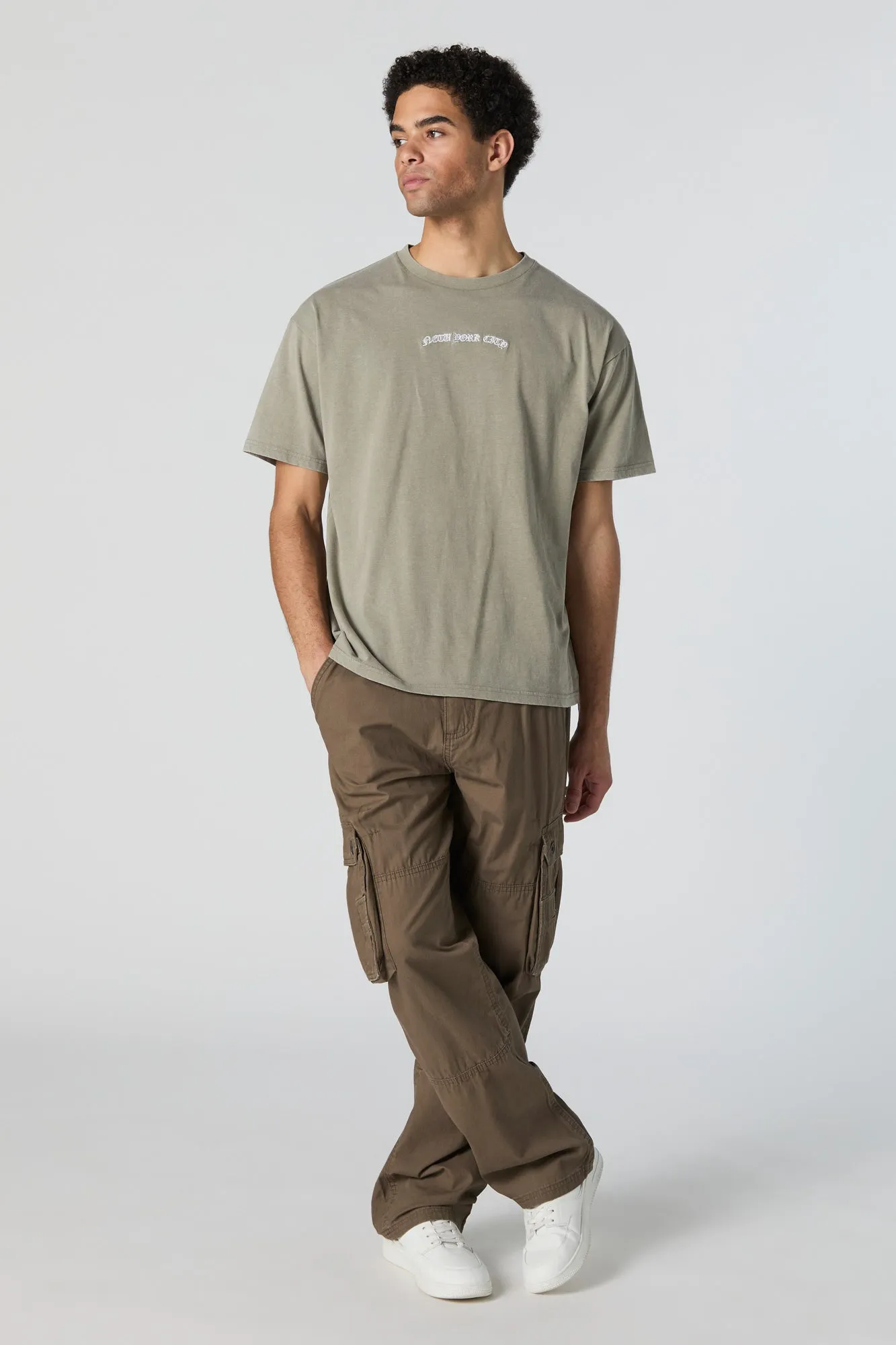 New York City Embroidered T-Shirt sold by Charlotte Russe product image thumbnail 3