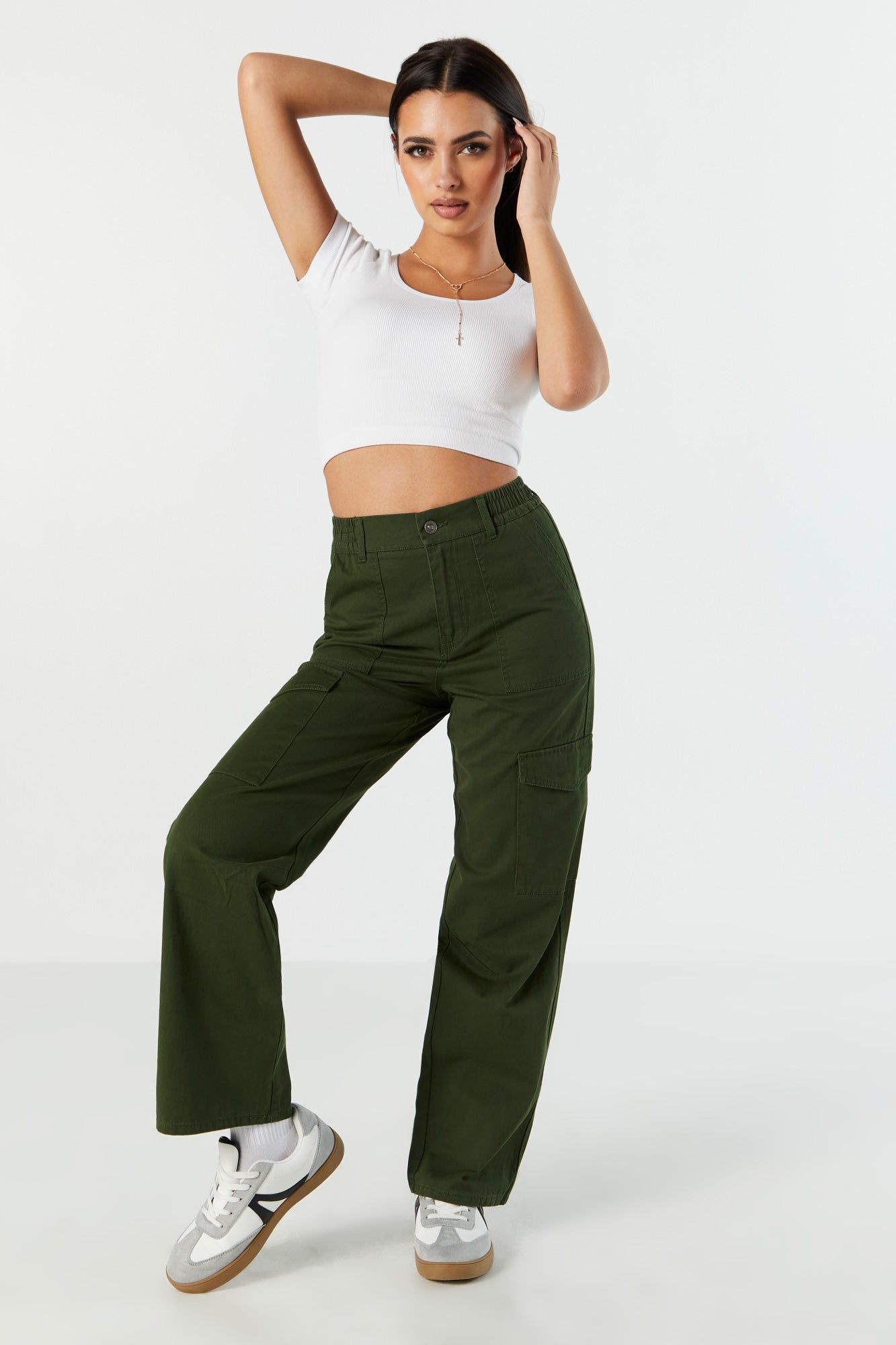 Wide Leg Cargo Pant sold by Charlotte Russe product image thumbnail 5
