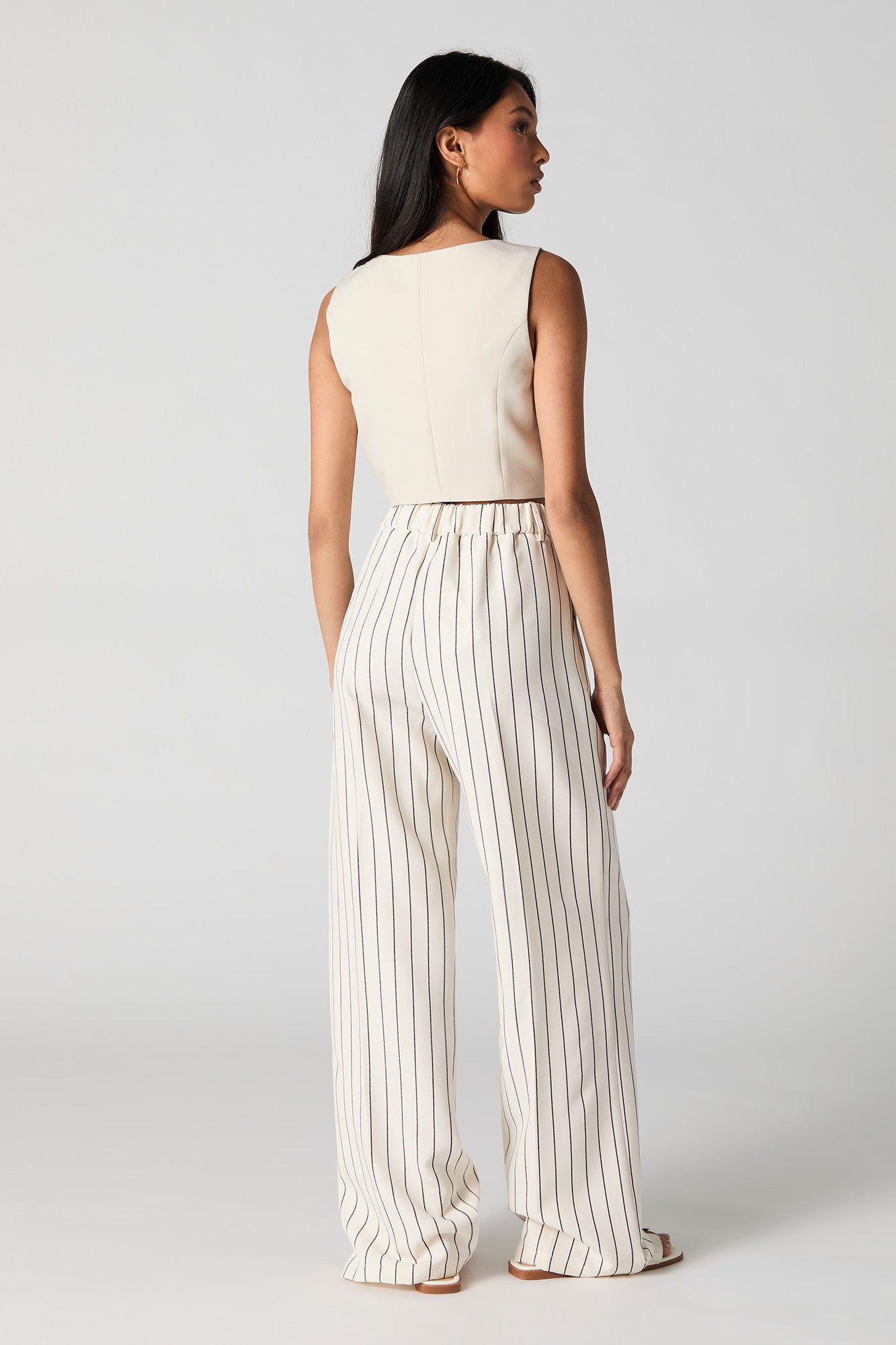 Striped Wide Leg Dress Pant sold by Charlotte Russe product image thumbnail 3