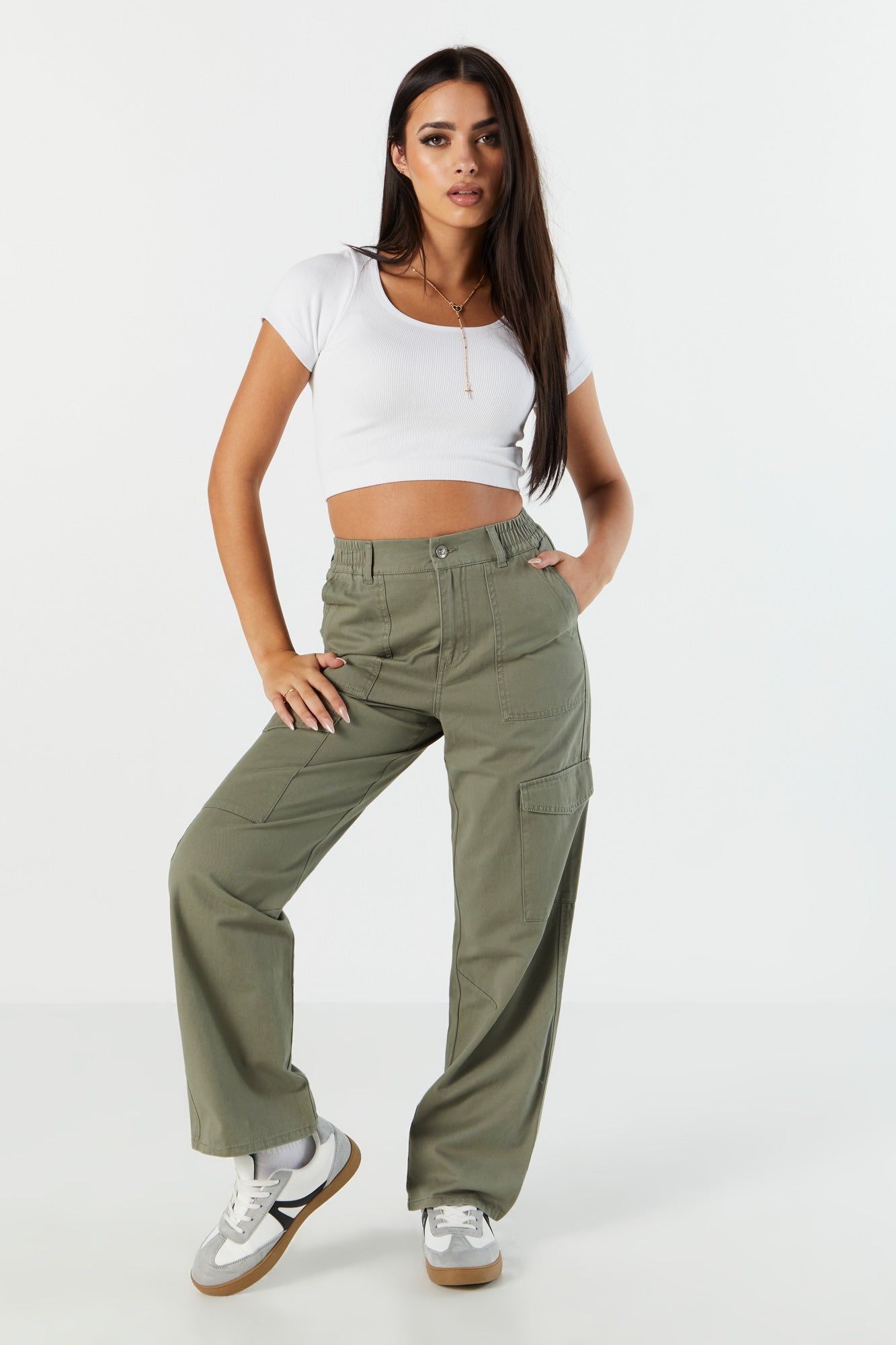 Wide Leg Cargo Pant sold by Charlotte Russe product image thumbnail 10