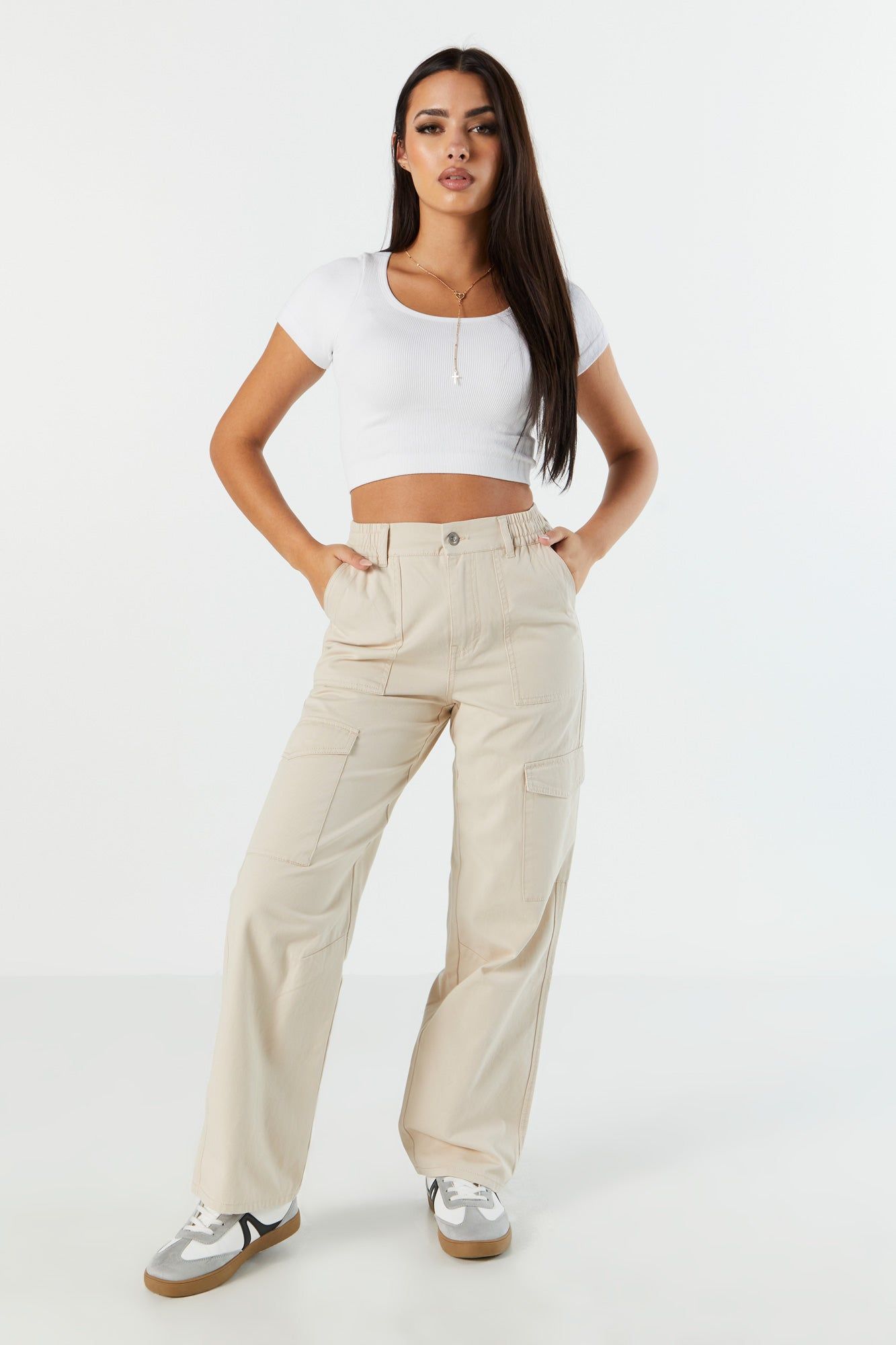 Wide Leg Cargo Pant sold by Charlotte Russe product image thumbnail 14