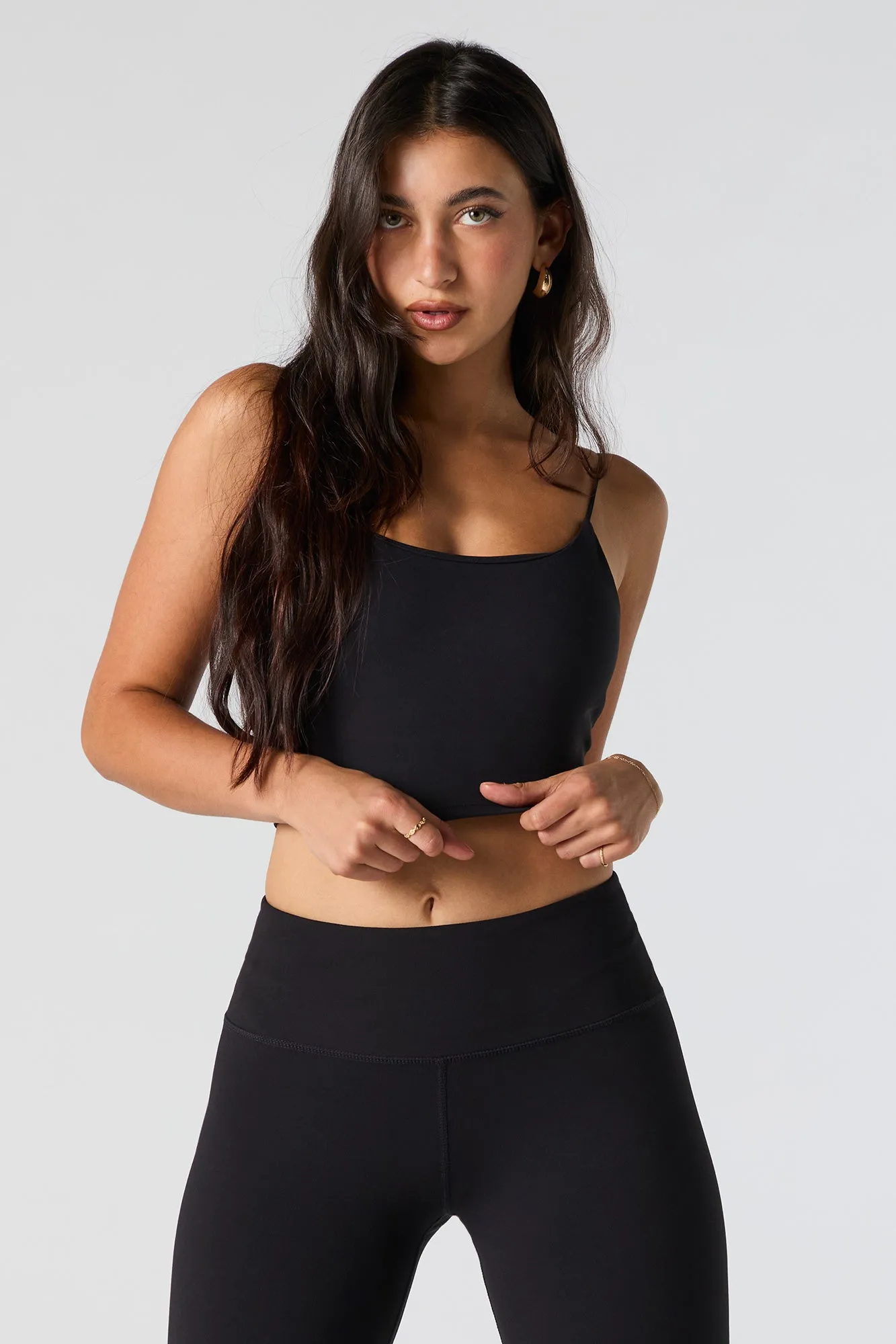 Active Cropped Bungee Tank sold by Charlotte Russe product image thumbnail 4