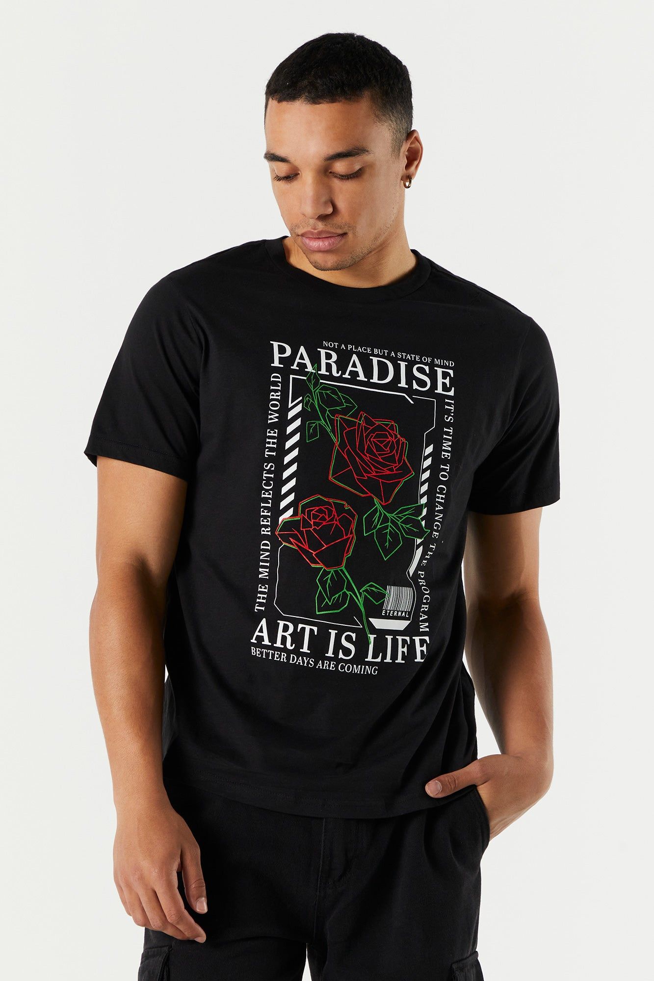 Art Is Life Graphic T-Shirt sold by Charlotte Russe