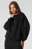 Oversized Fleece Sweatshirt sold by Charlotte Russe