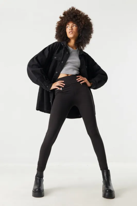 Soft High-Rise Zip Pocket Legging sold by Charlotte Russe