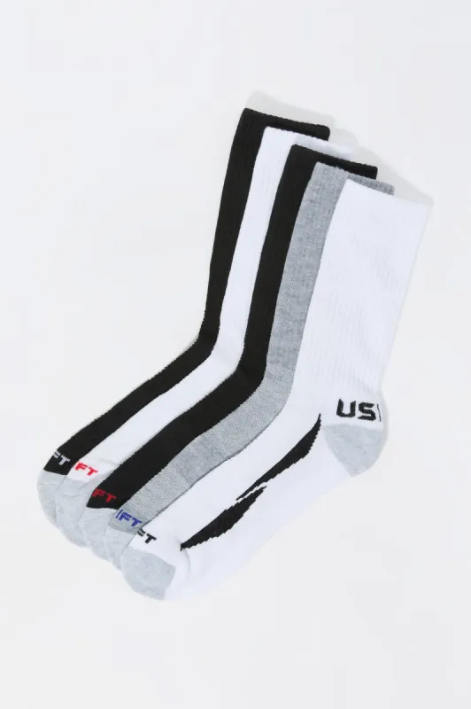 Assorted Athletic Crew Socks (5 Pack) sold by Charlotte Russe