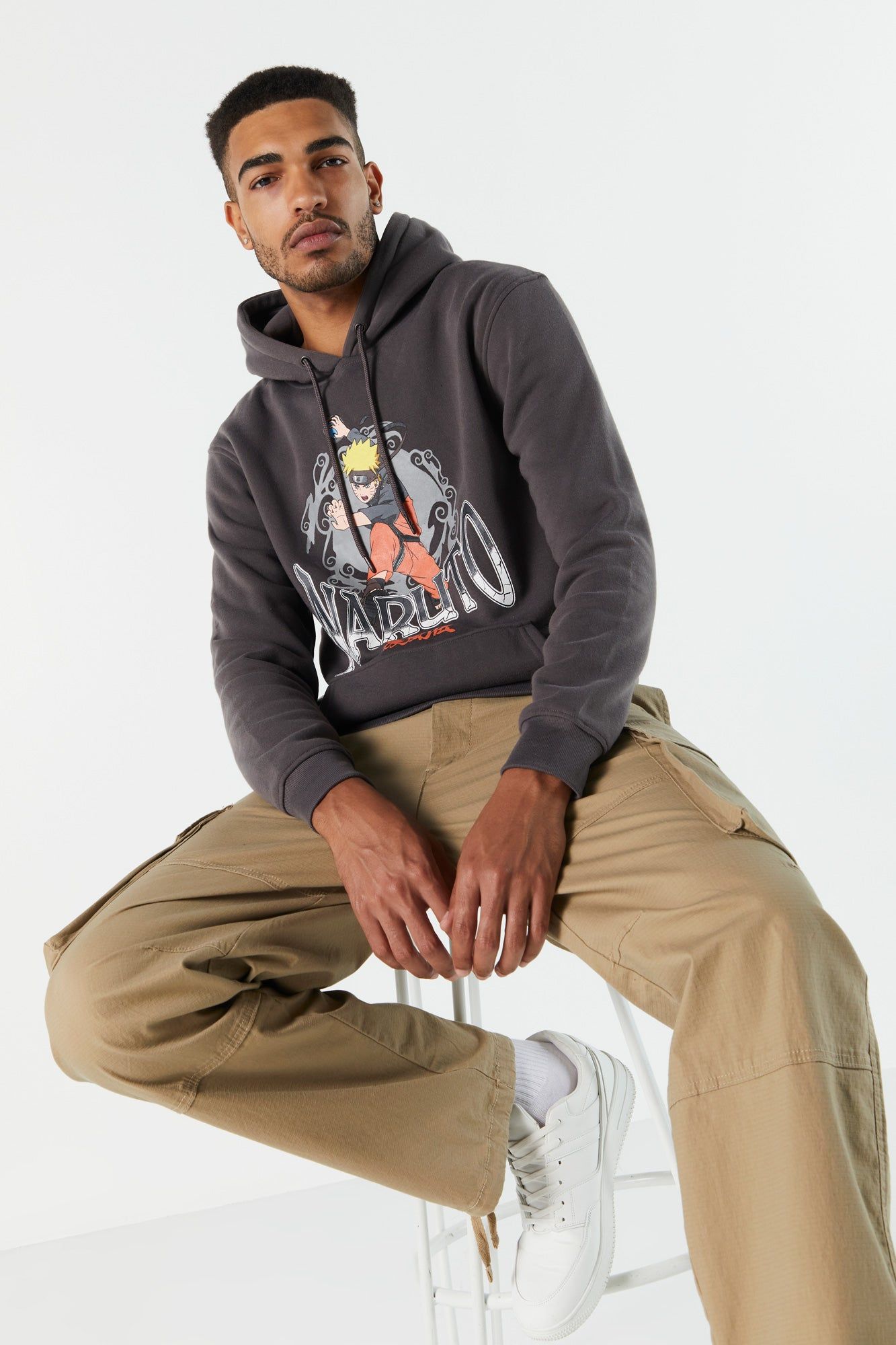 Naruto Graphic Fleece Hoodie sold by Charlotte Russe