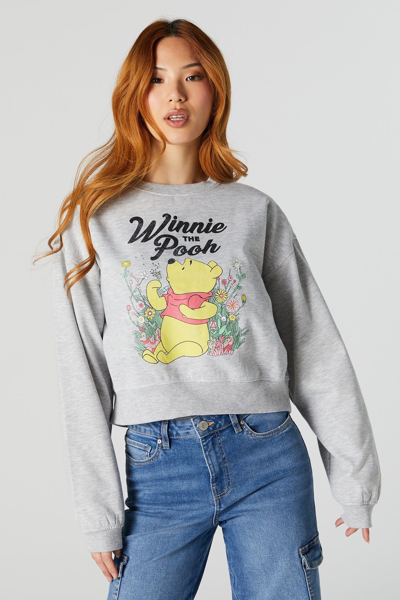 Winnie The Pooh Graphic Fleece Sweatshirt sold by Charlotte Russe