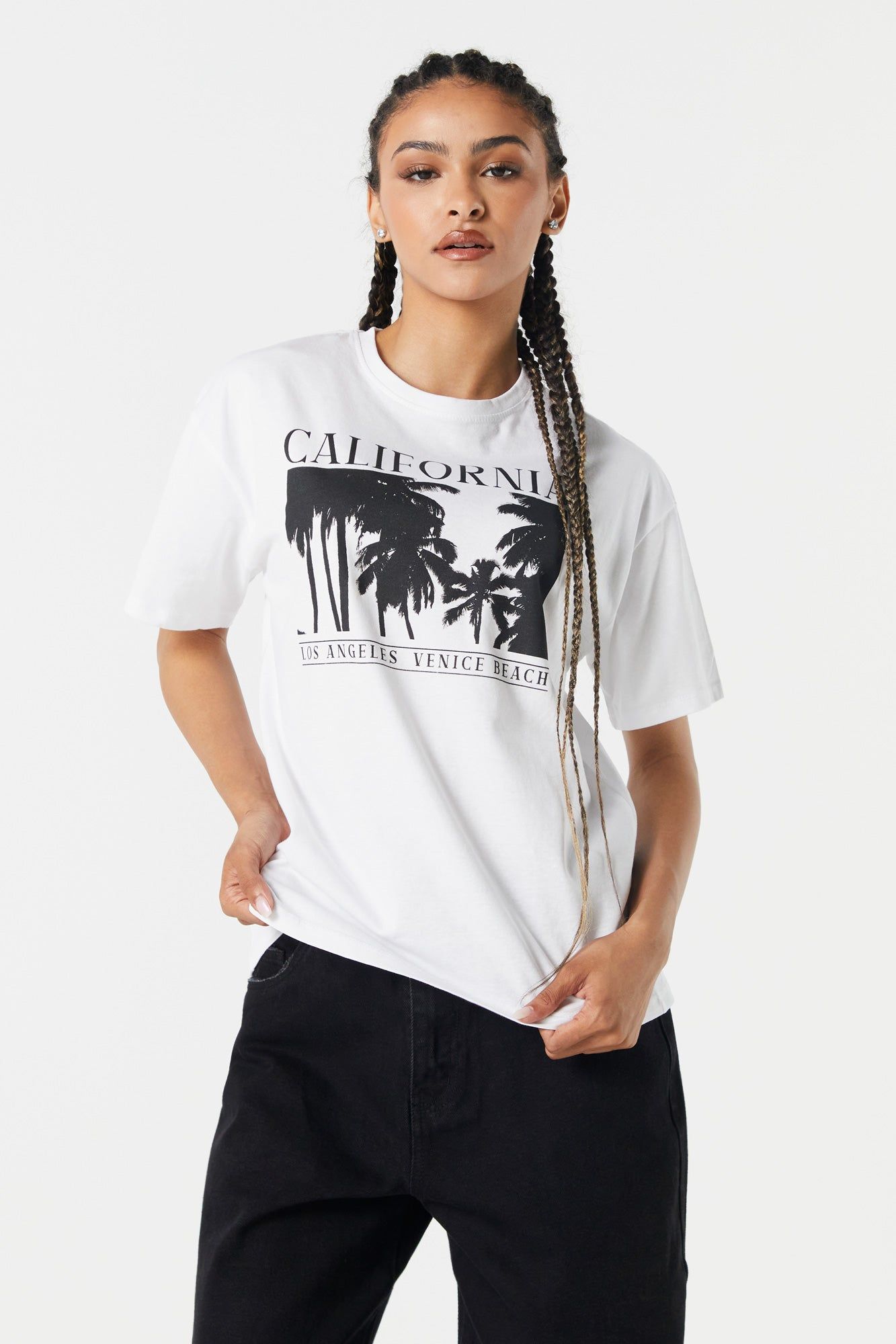 California Graphic Boyfriend T-Shirt sold by Charlotte Russe