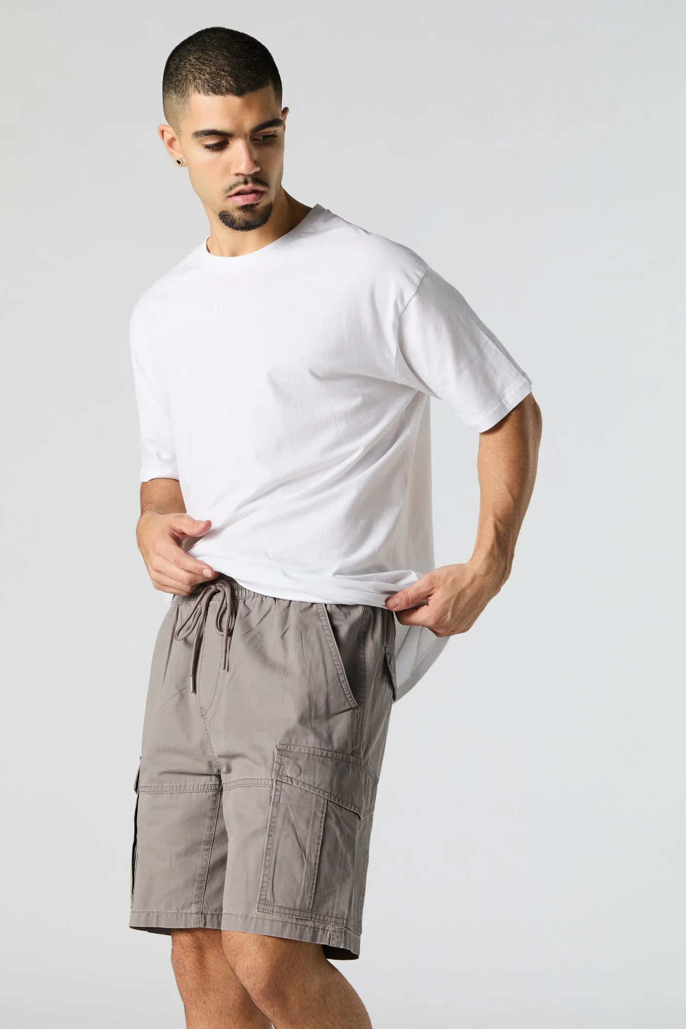 Everyday Drawstring Cargo Short sold by Charlotte Russe