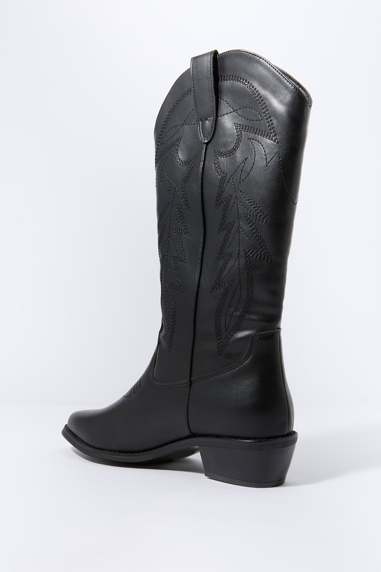 Faux Leather Tall Cowboy Boot sold by Charlotte Russe product image thumbnail 4