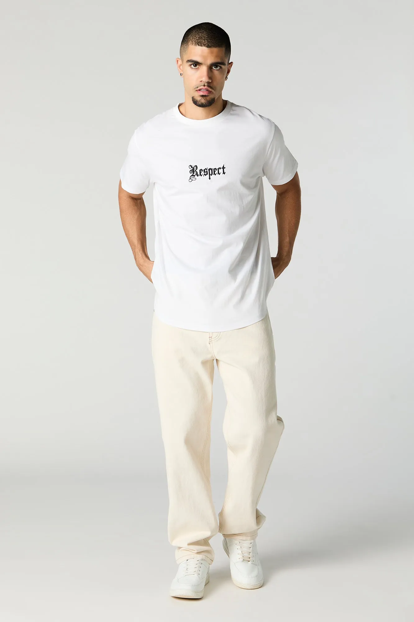 Respect Embroidered T-Shirt sold by Charlotte Russe product image thumbnail 3