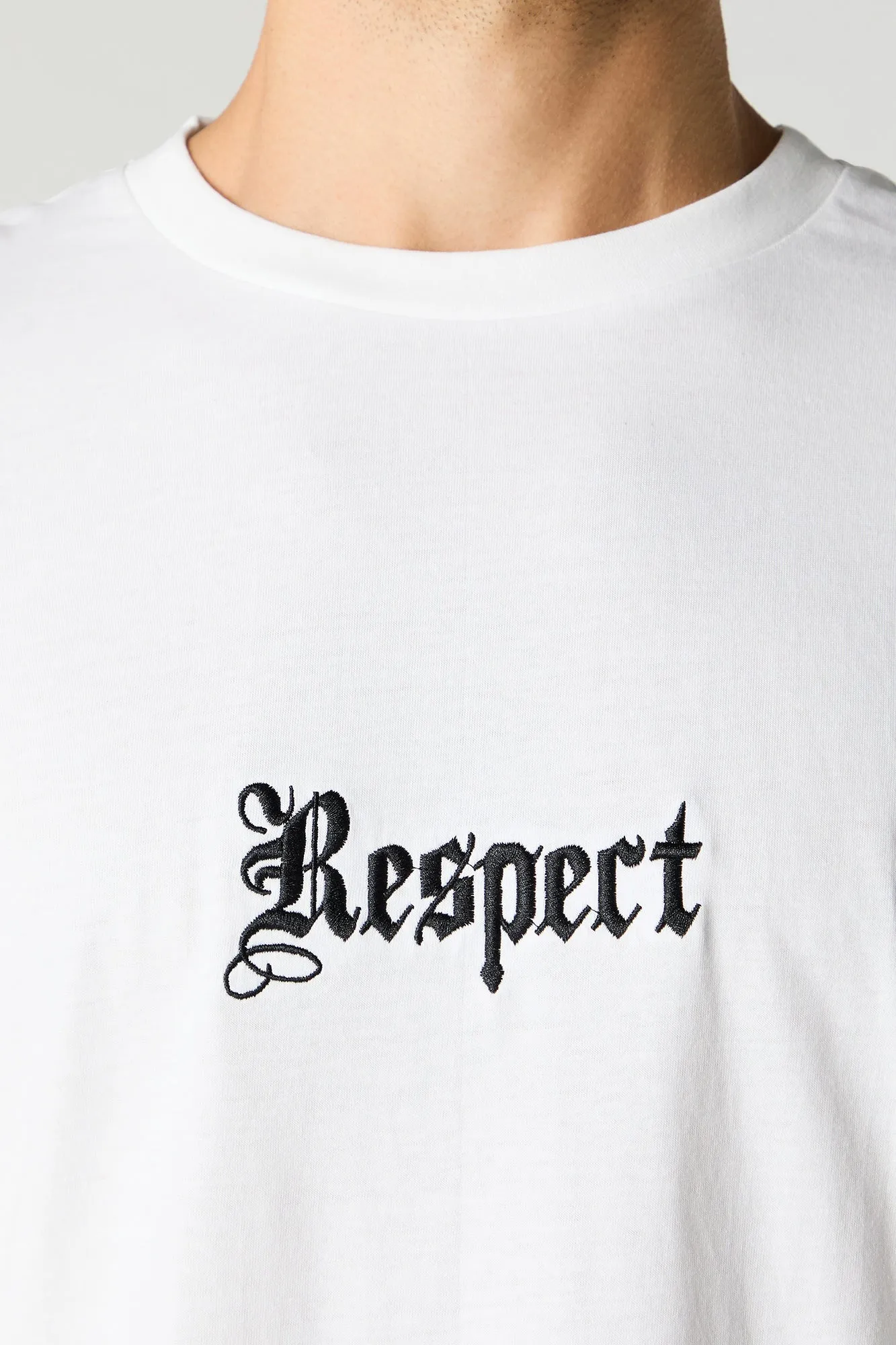 Respect Embroidered T-Shirt sold by Charlotte Russe product image thumbnail 4