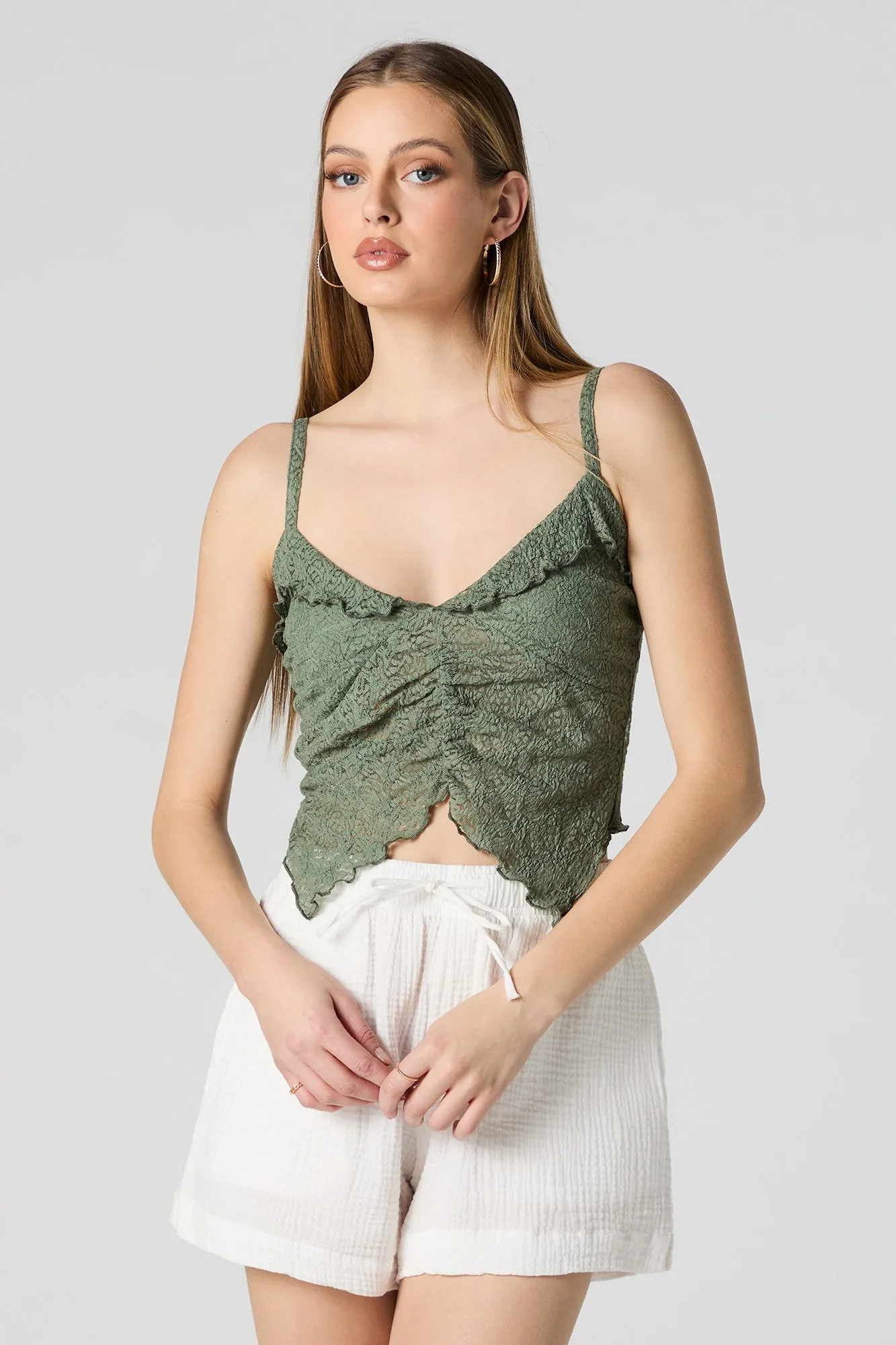 Lace V-Neck Butterfly Cami sold by Charlotte Russe product image thumbnail 2
