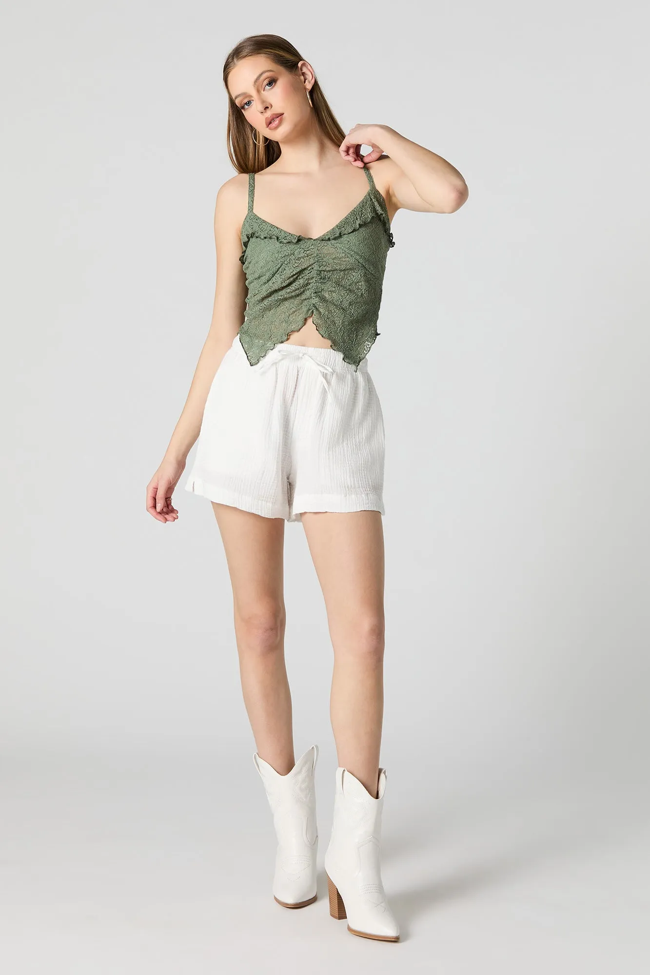 Lace V-Neck Butterfly Cami sold by Charlotte Russe product image thumbnail 4