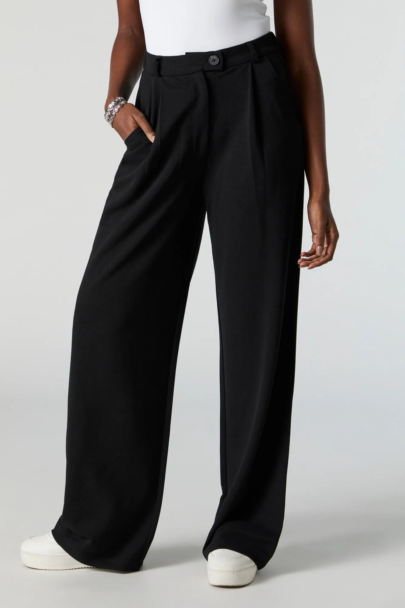 Crepe Straight Leg Dress Pant sold by Charlotte Russe product image thumbnail 5