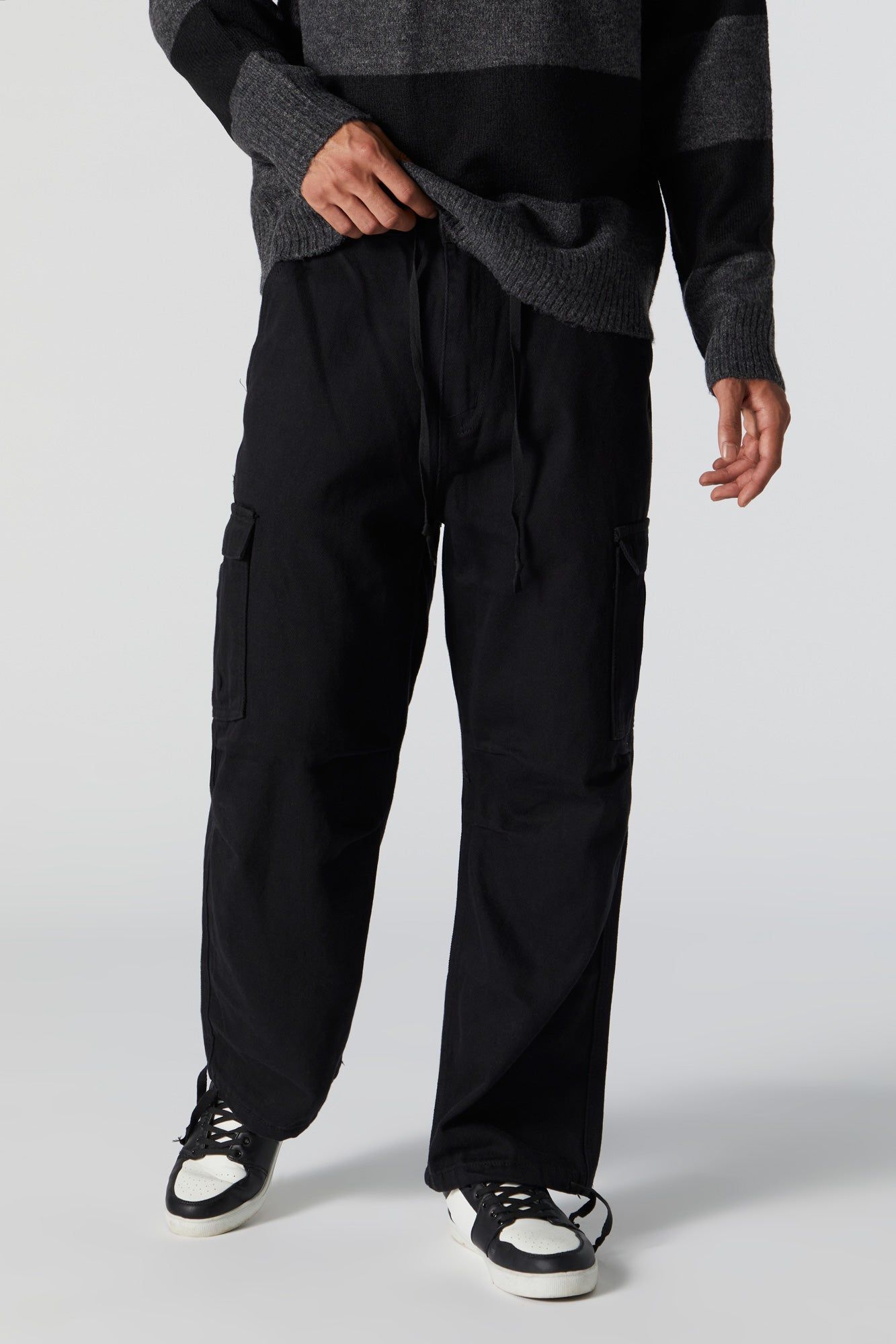 Denim Parachute Cargo Jogger sold by Charlotte Russe product image thumbnail 2