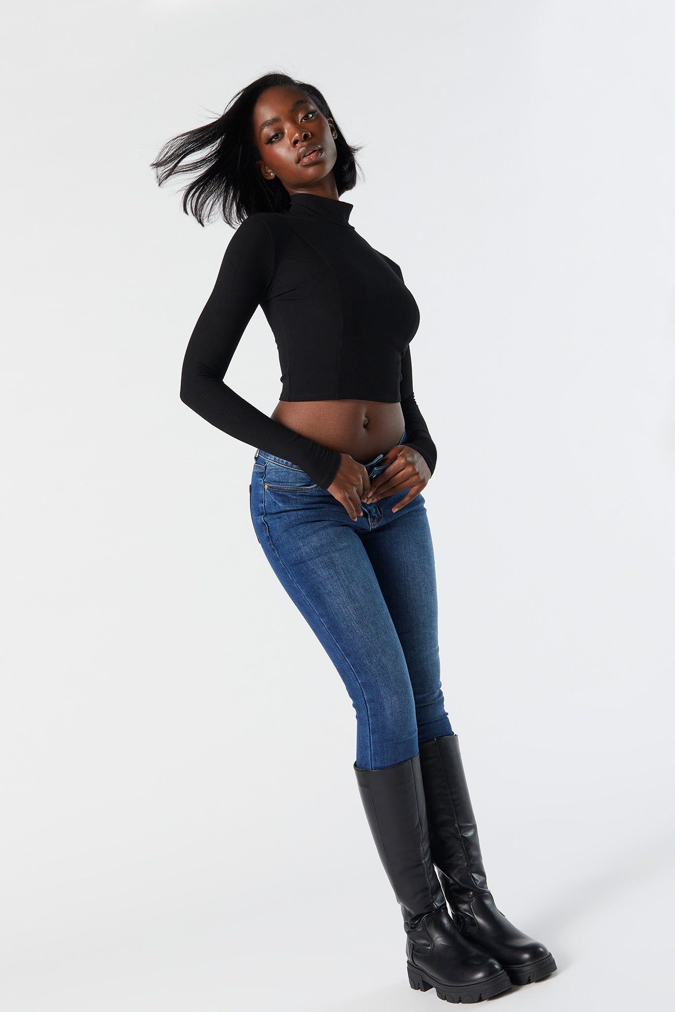 Miami Low Rise Dark Wash Skinny Jean sold by Charlotte Russe