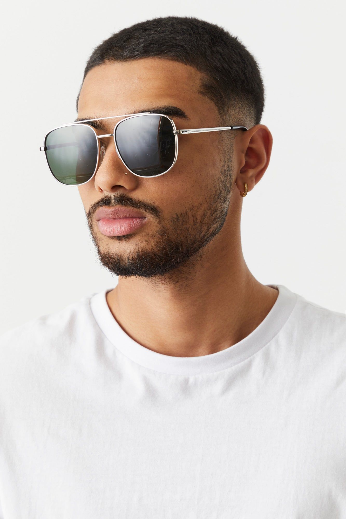 Square Metal Frame Sunglasses sold by Charlotte Russe