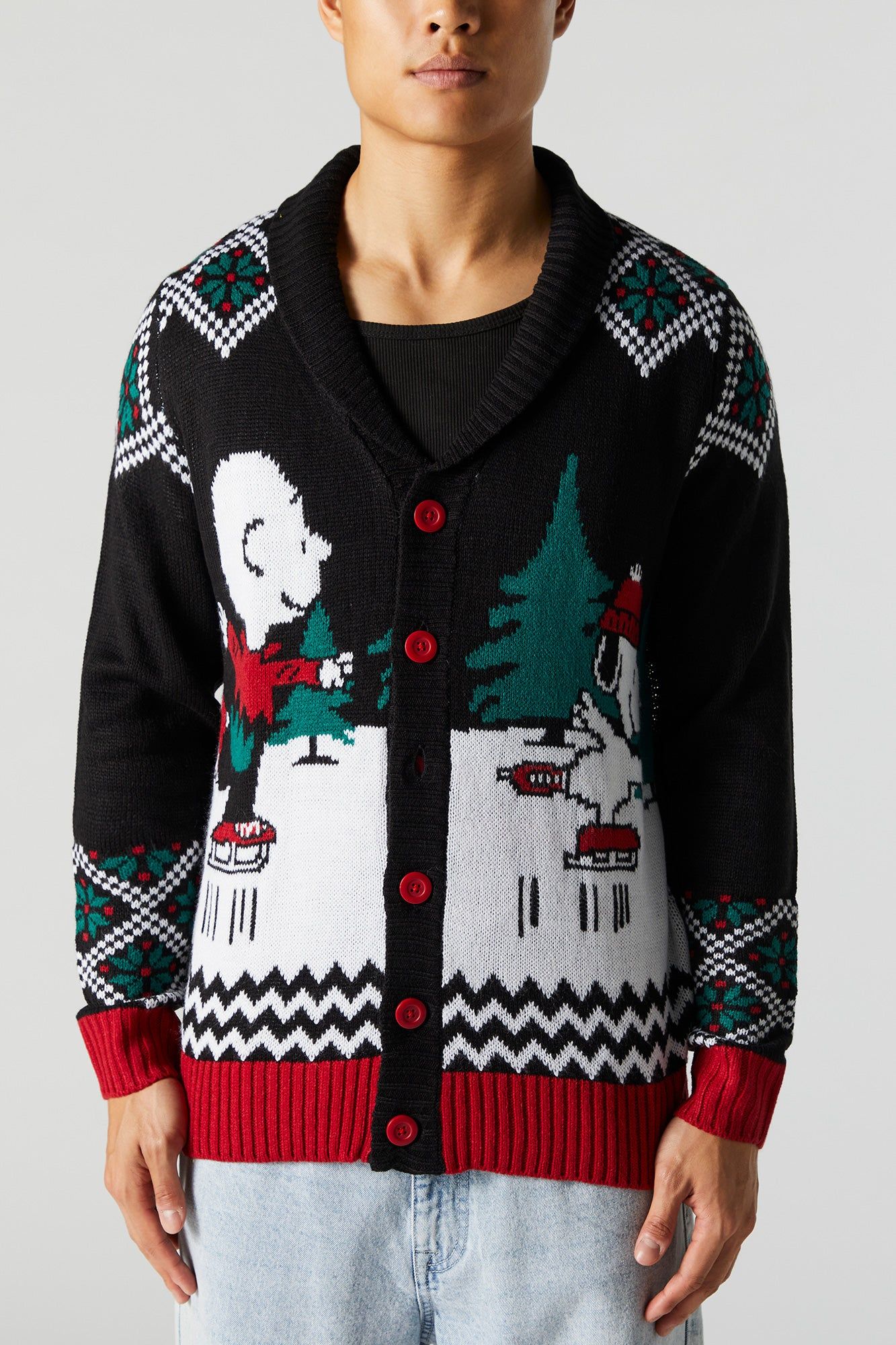 Charlie Brown Xmas Knit Cardigan sold by Charlotte Russe product image thumbnail 2