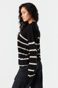 Oversized Striped Chunky Sweater sold by Charlotte Russe